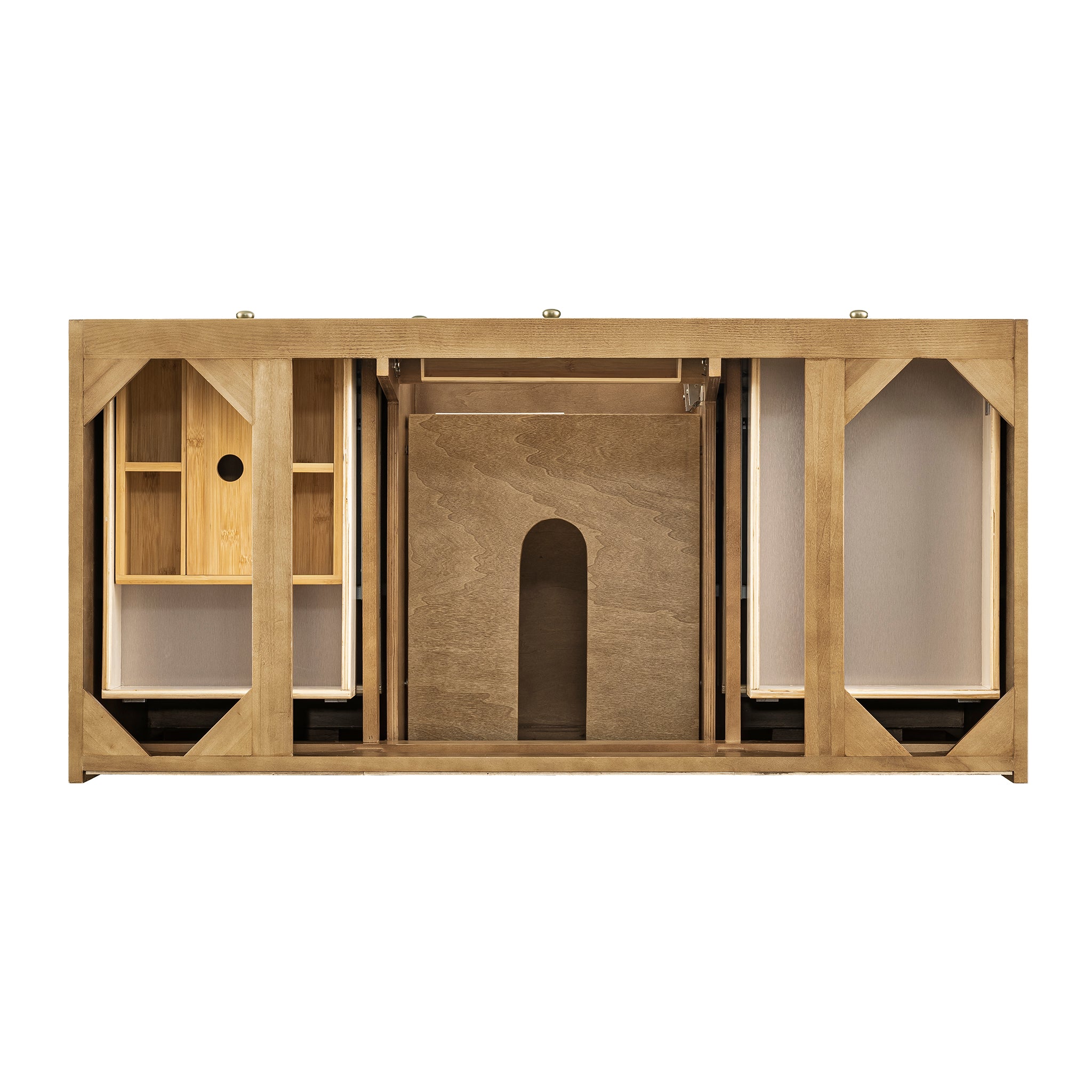 James Martin Laurent 48" Single Vanity in Light Natural Oak with 3cm Countertop and FreePower Wireless Charger