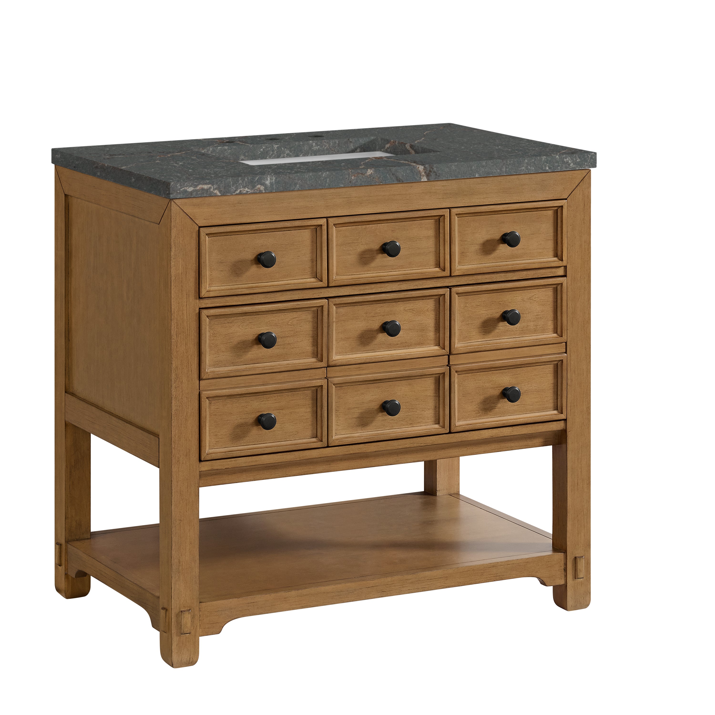 James Martin Malibu 36" Single Vanity in Amber Birch with 3cm Countertop