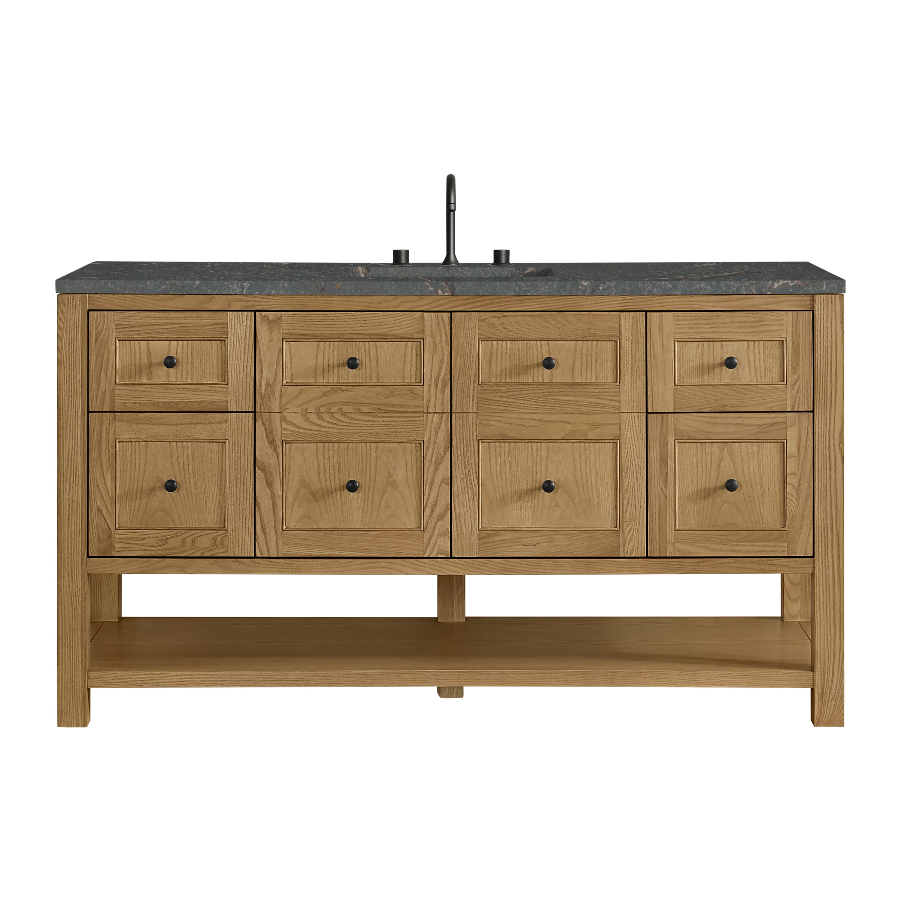 James Martin Breckenridge 60" Single Vanity in Light Natural Oak with 3cm Countertop