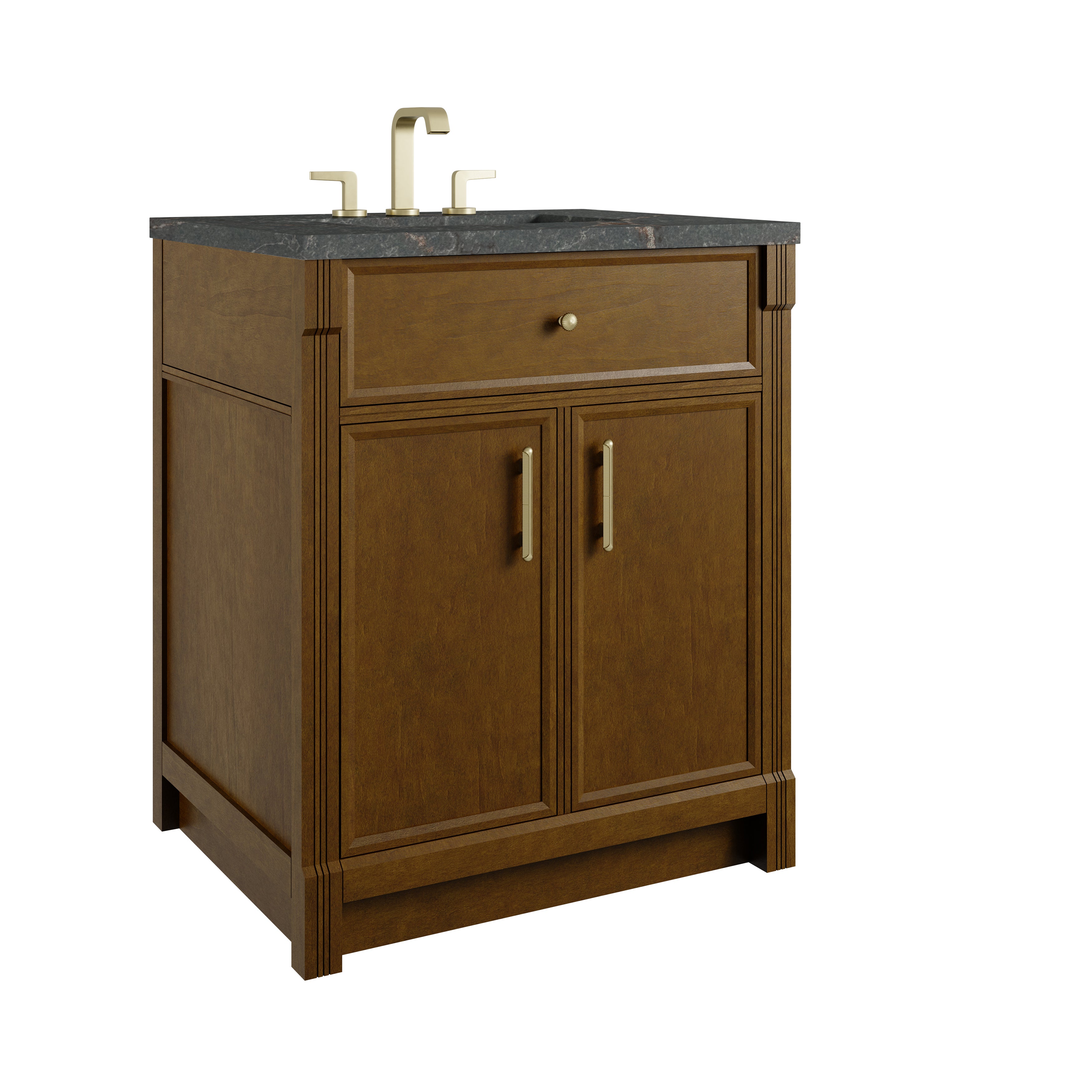 James Martin Bellshire 30" Single Vanity in Honey Oak with 3cm Countertop