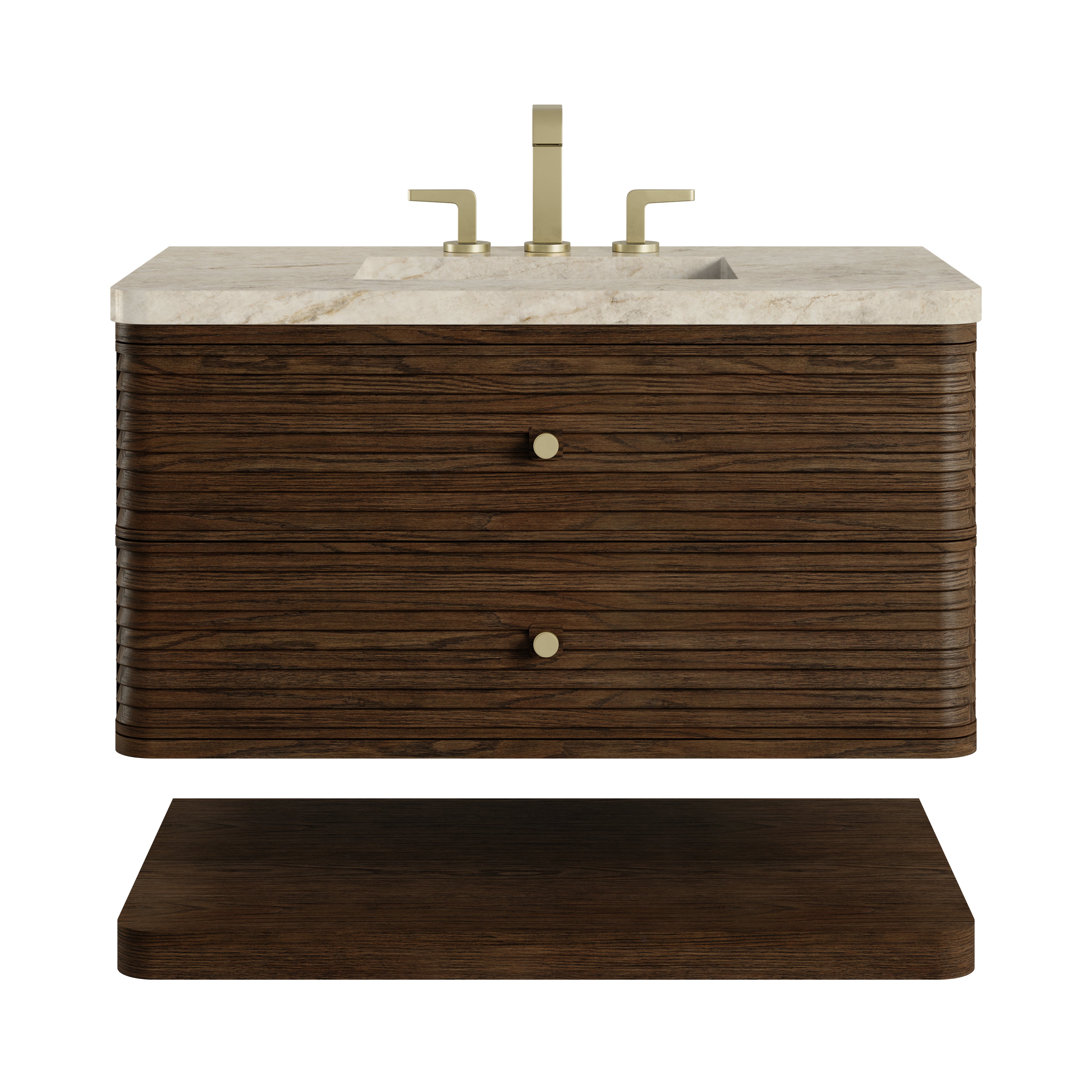 James Martin Allamari 36" Single Vanity in Sable with 3cm Countertop