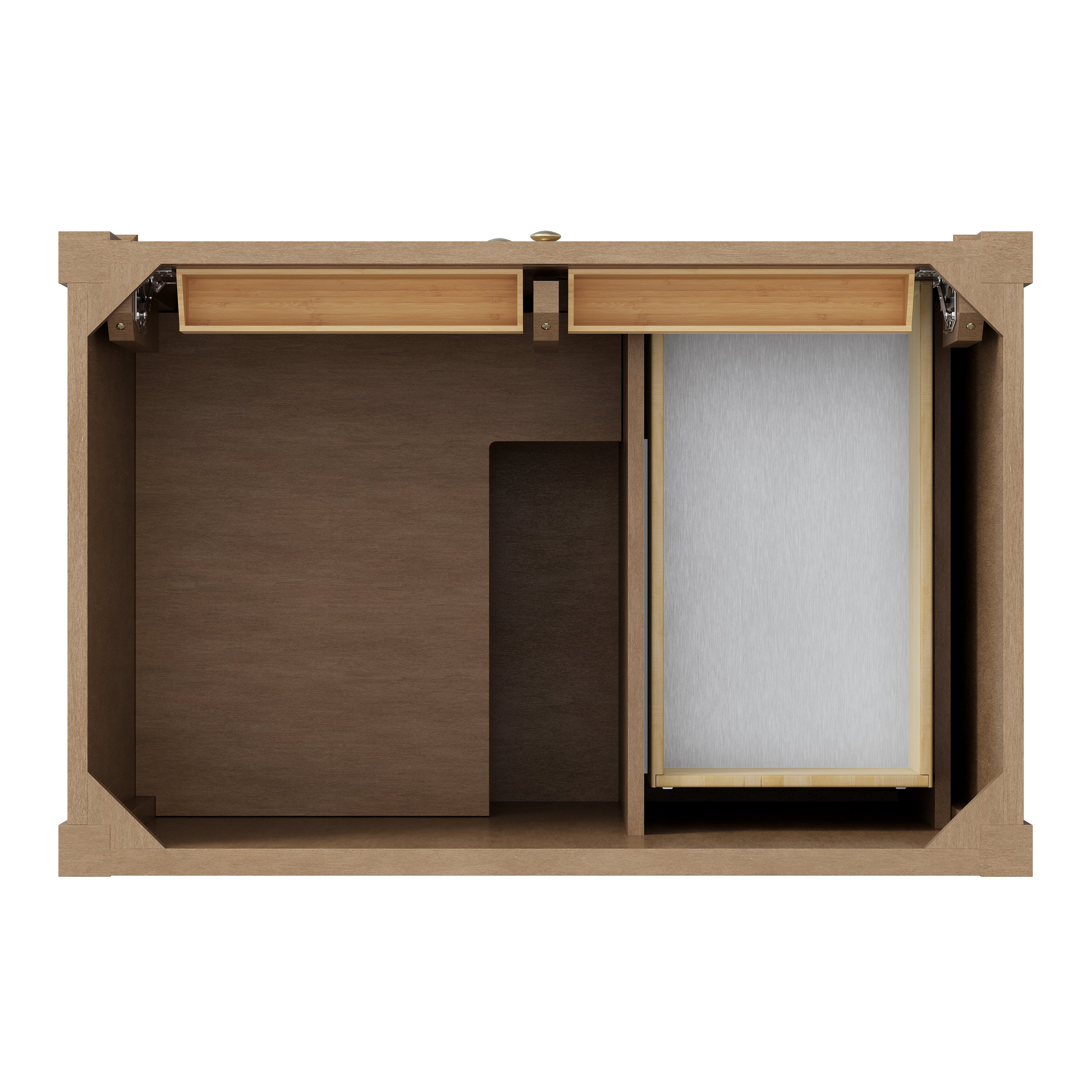 James Martin Brittany 36" Single Vanity in Pecan with 3cm Countertop