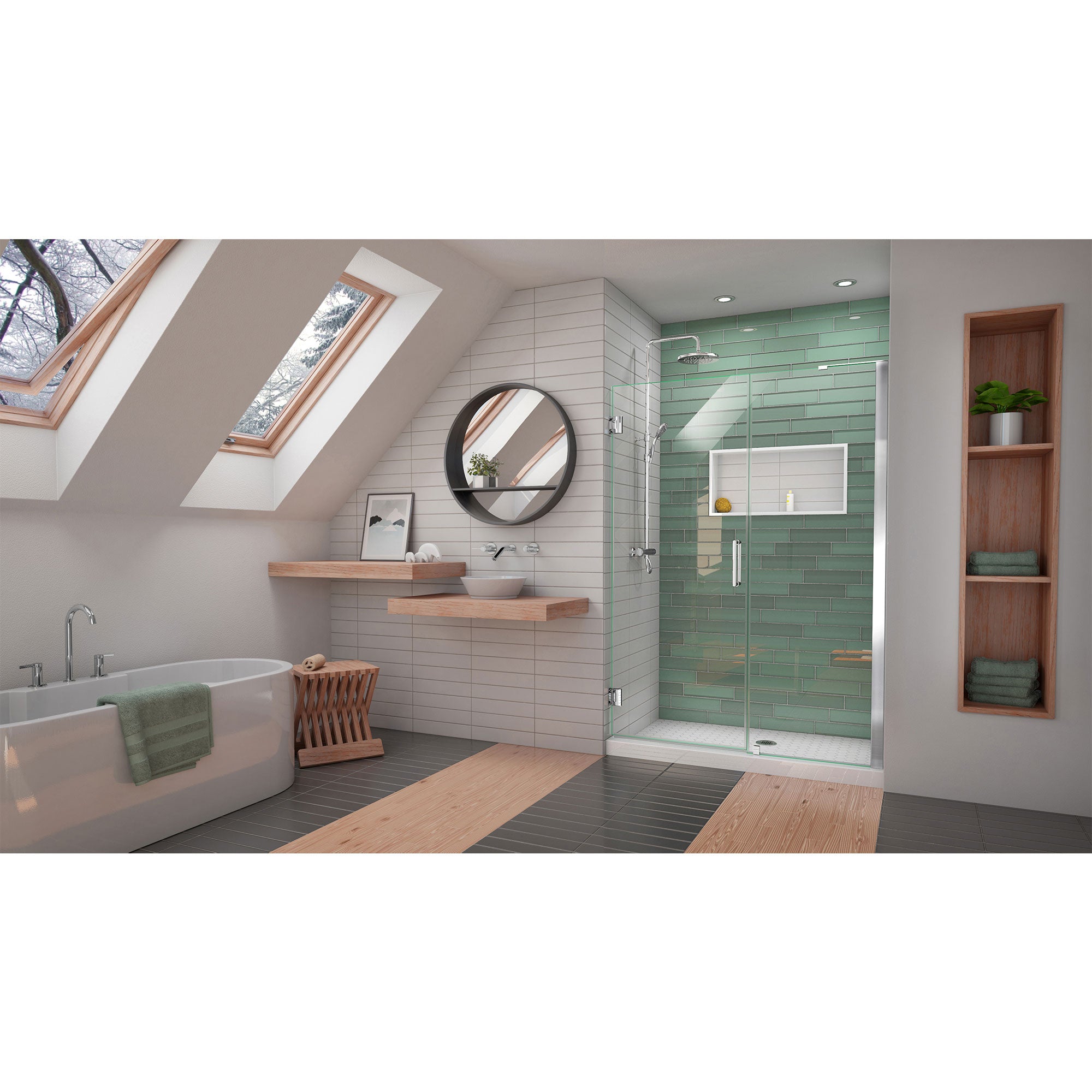 DreamLine Unidoor-LS 50-51" W Shower Door