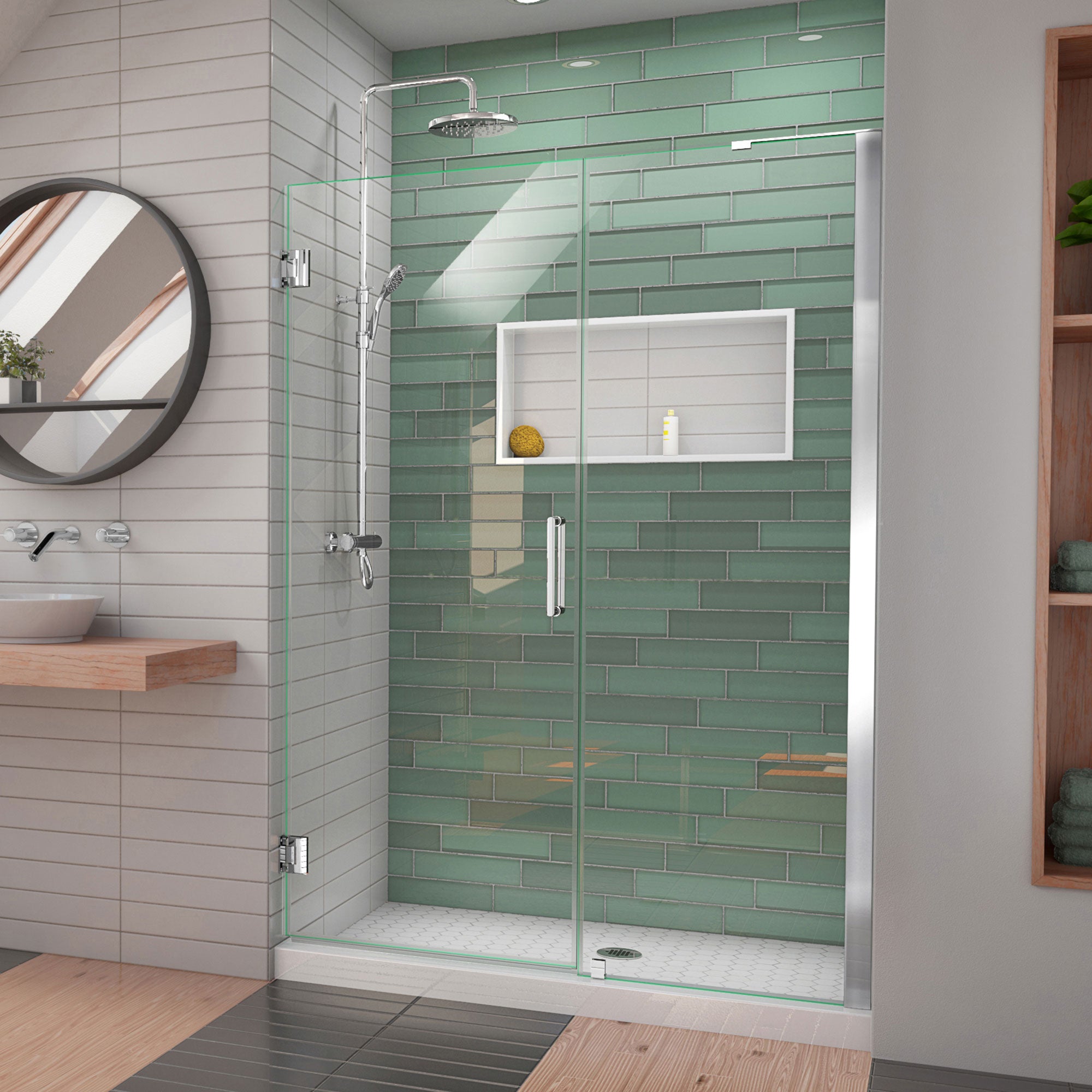 DreamLine Unidoor-LS 52-53" W Shower Door