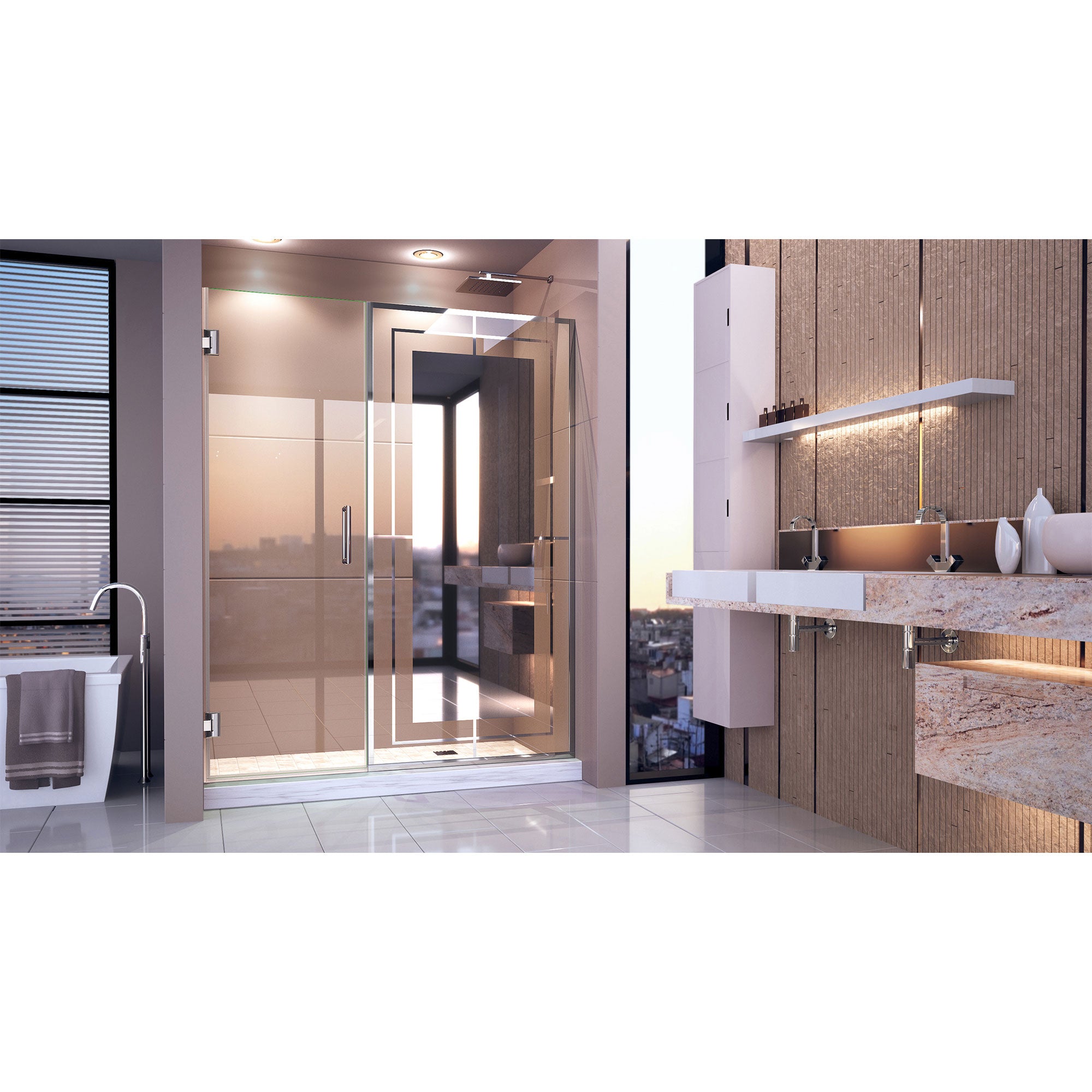 DreamLine Unidoor Mira 58-58 1/4" W Shower Door
