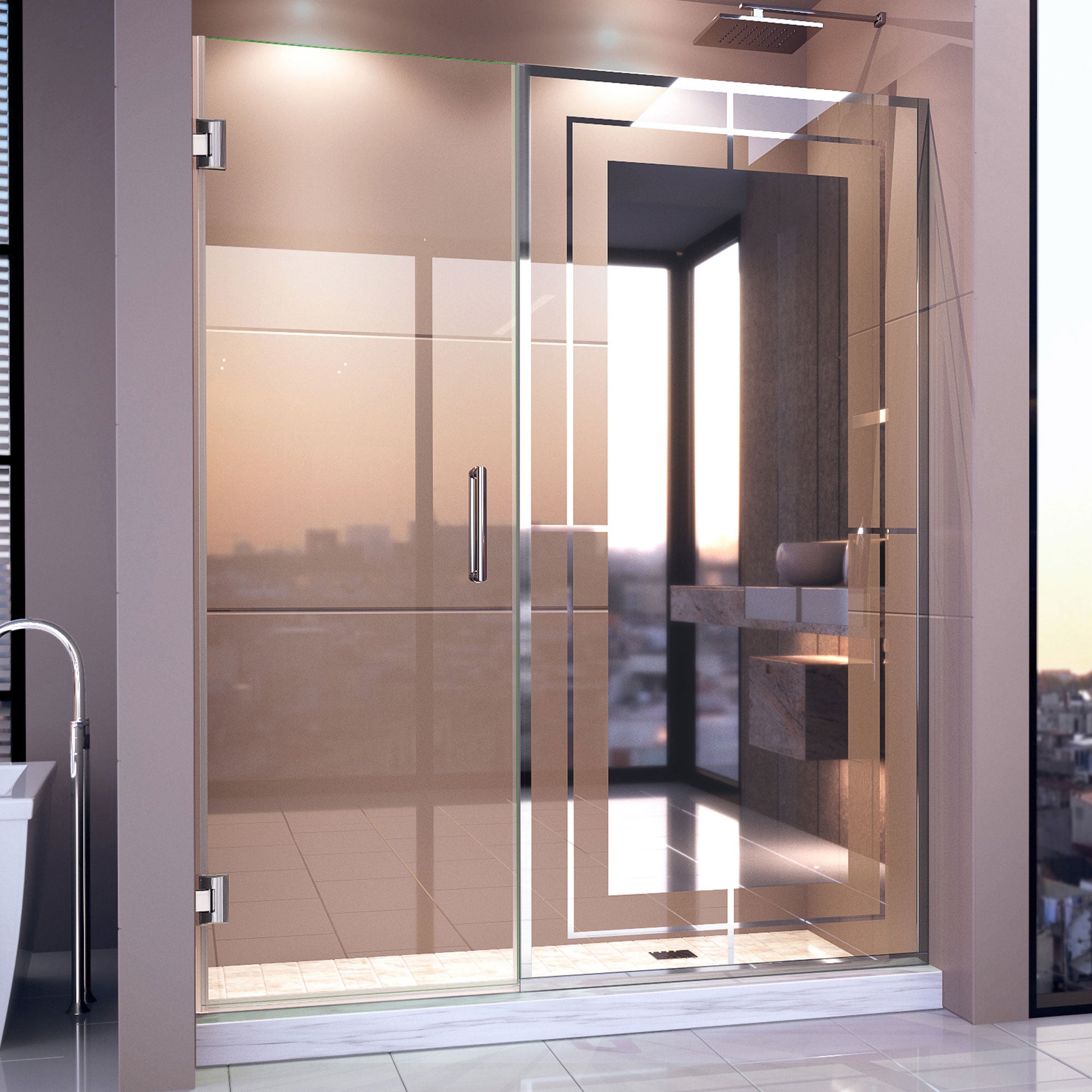DreamLine Unidoor Mira 58-58 1/4" W Shower Door