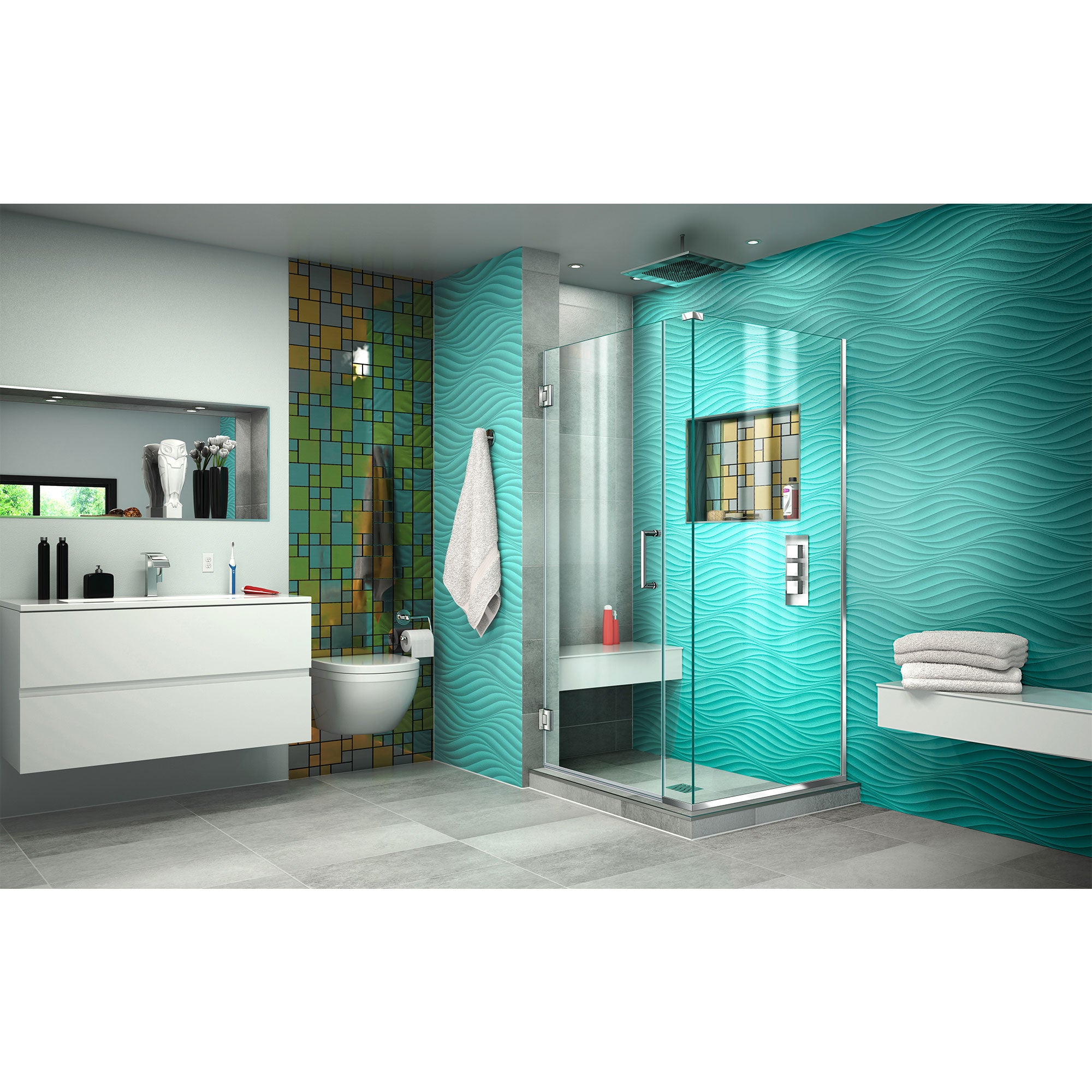 DreamLine Unidoor Plus 32.5" W Shower Enclosure
