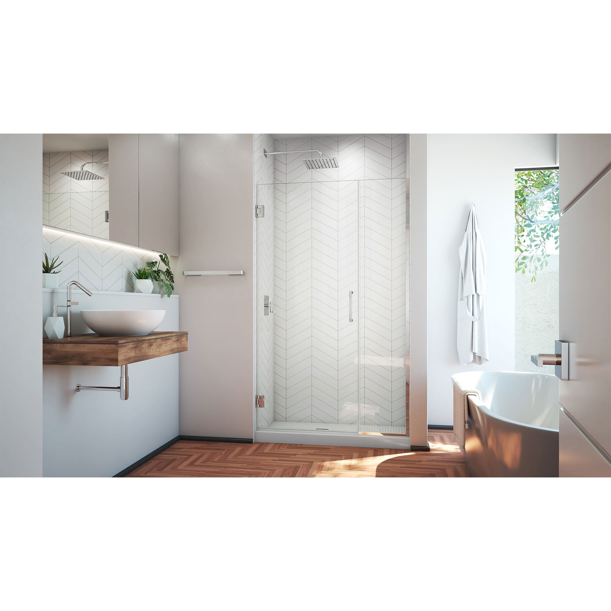 DreamLine Unidoor Plus 44-44.5" W Shower Door