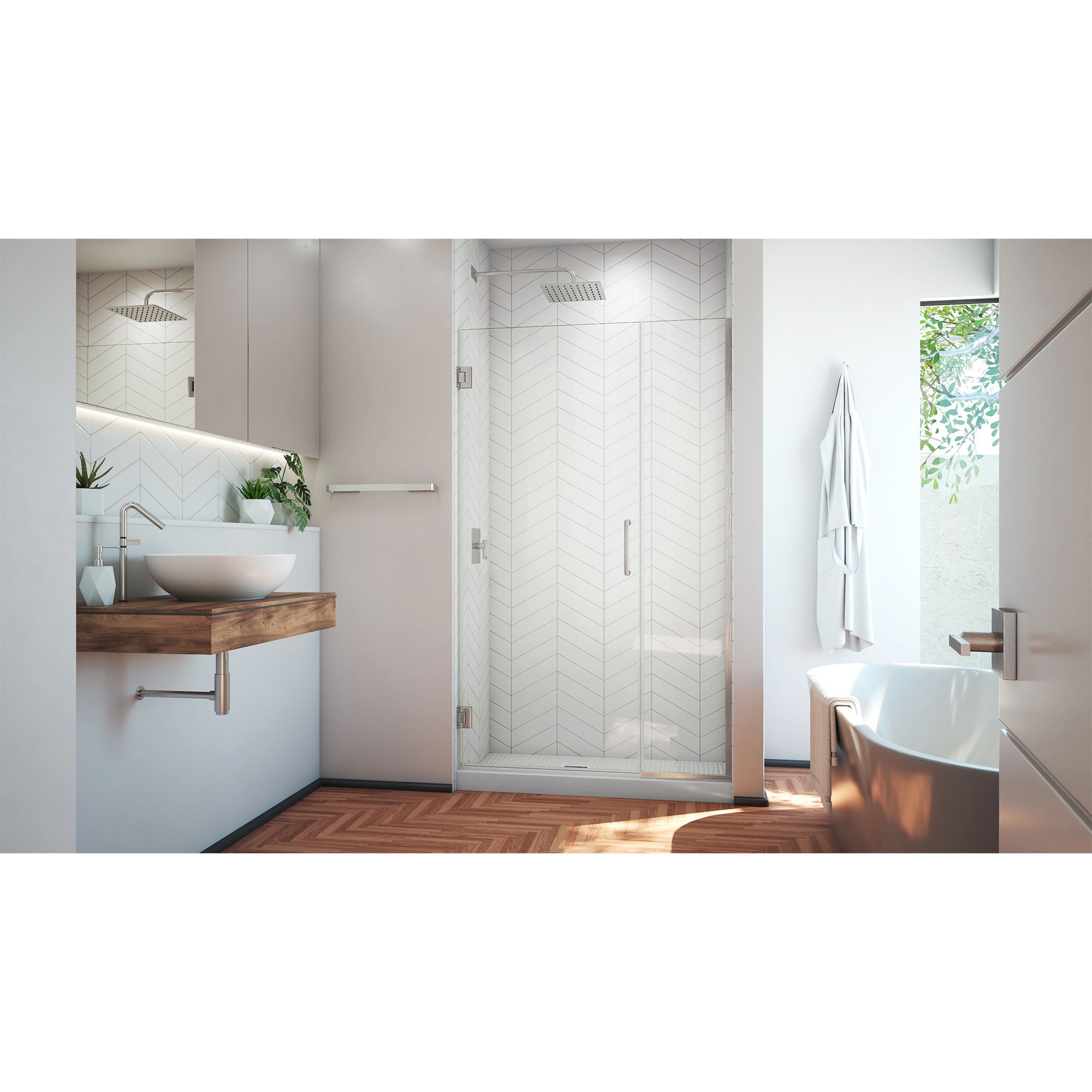 DreamLine Unidoor Plus 44-44.5" W Shower Door