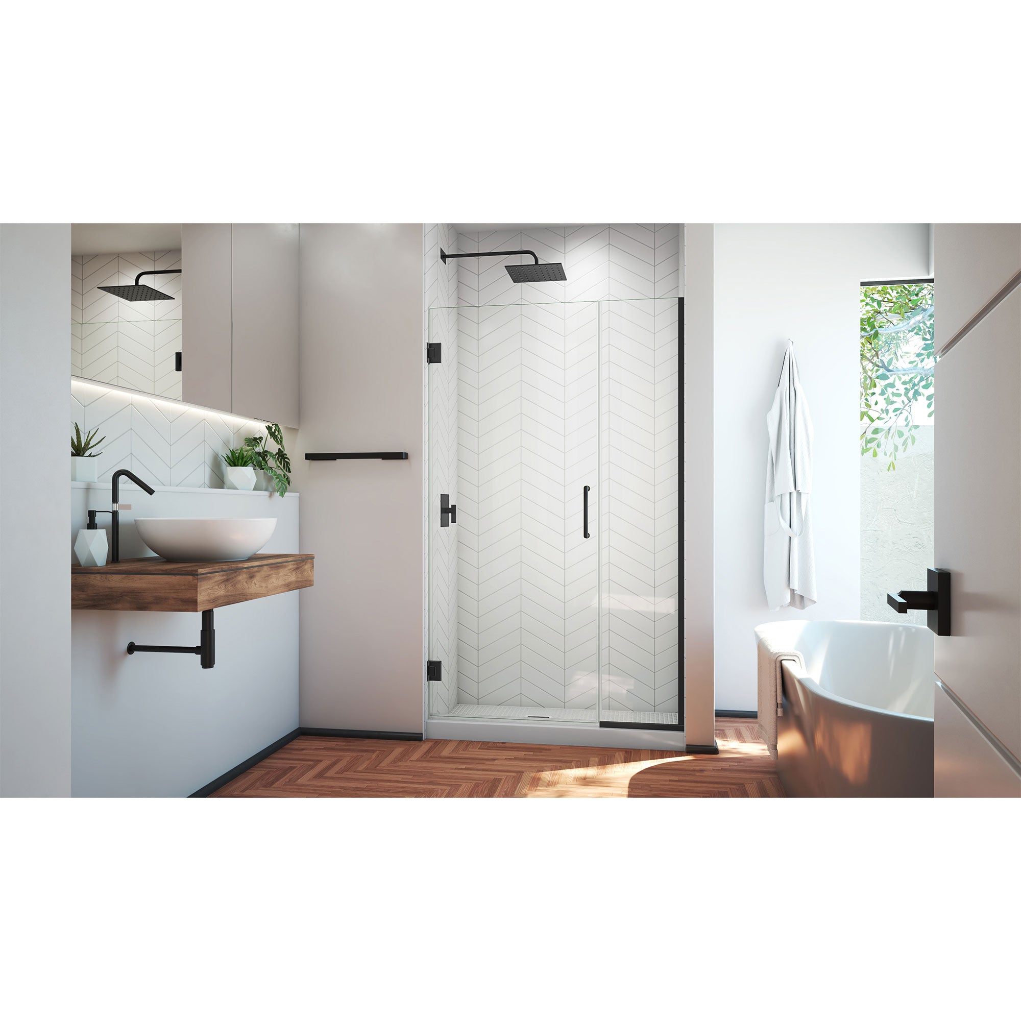 DreamLine Unidoor Plus 44-44.5" W Shower Door