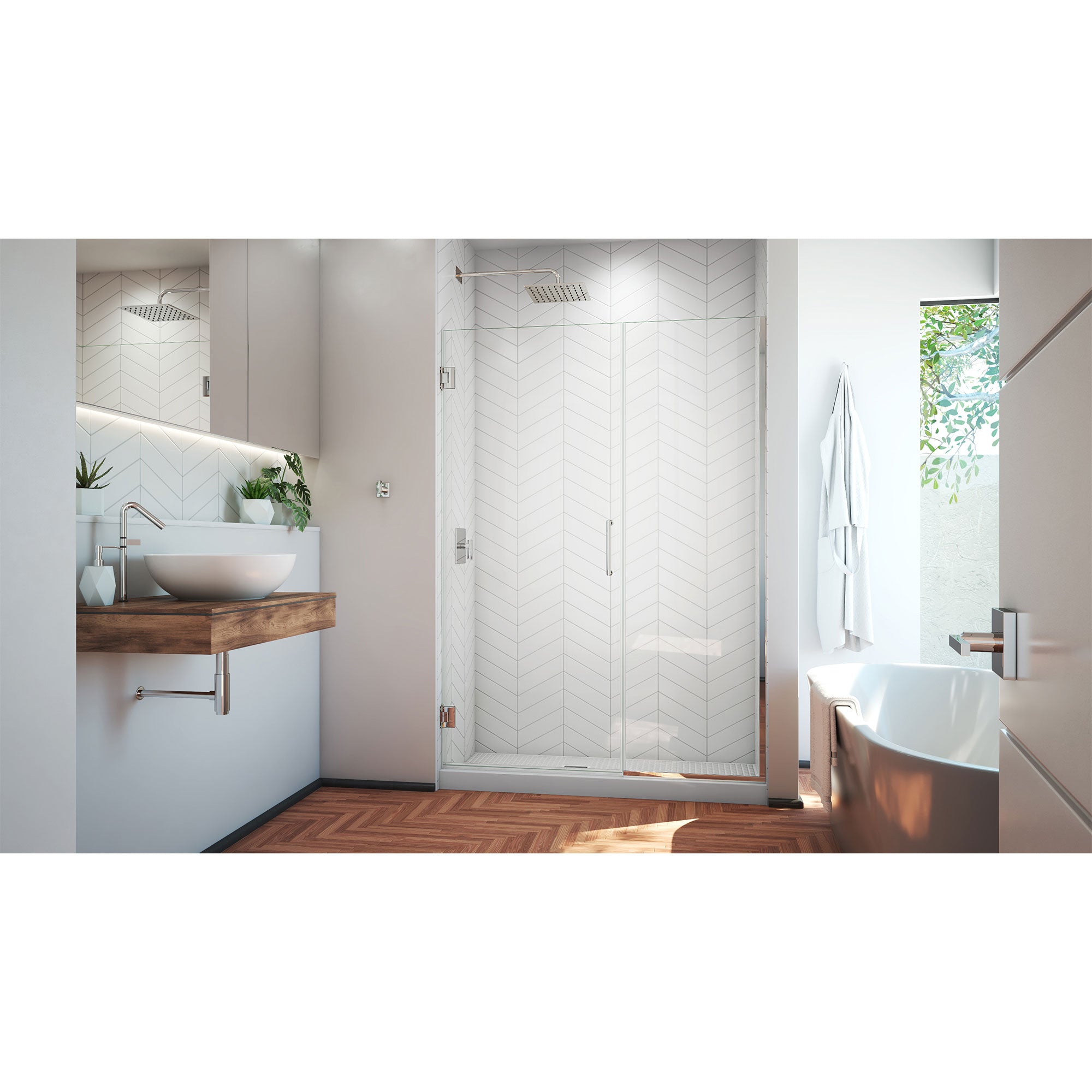 DreamLine Unidoor Plus 47.5-48" W Shower Door