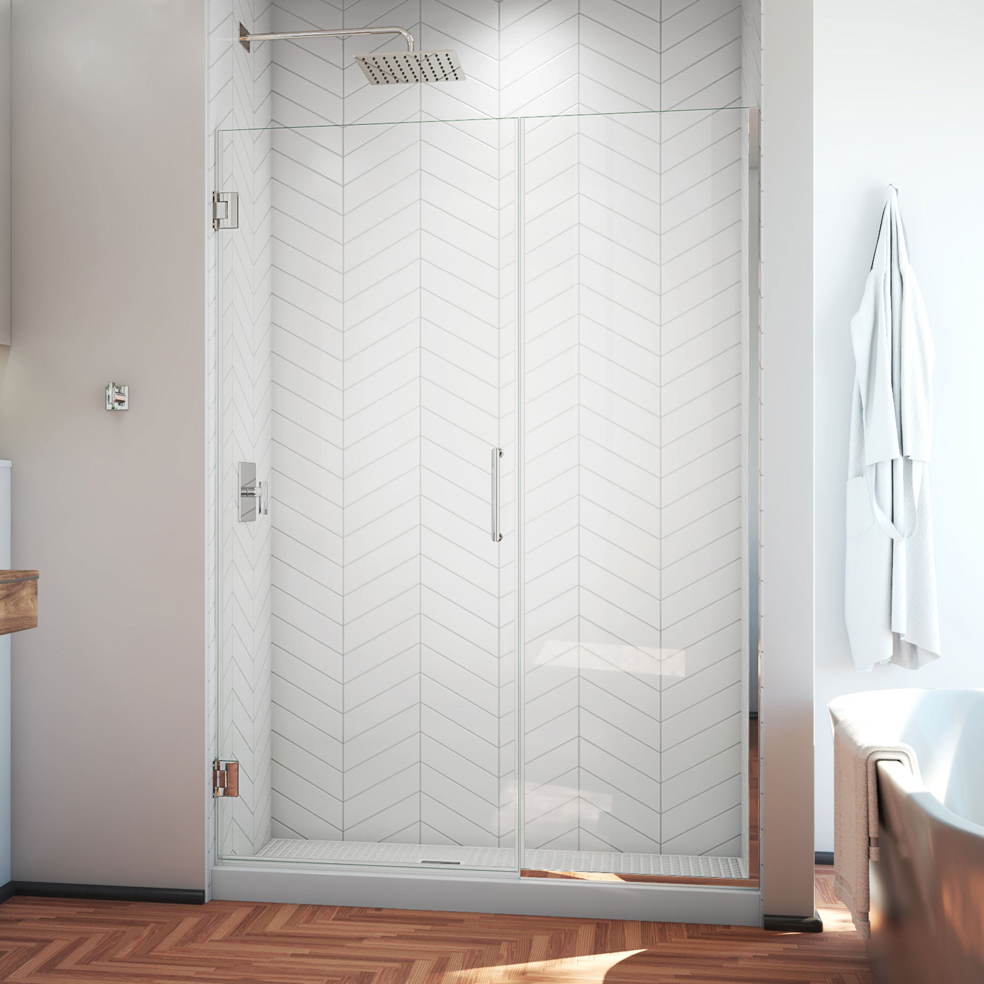 DreamLine Unidoor Plus 49.5-50" W Shower Door