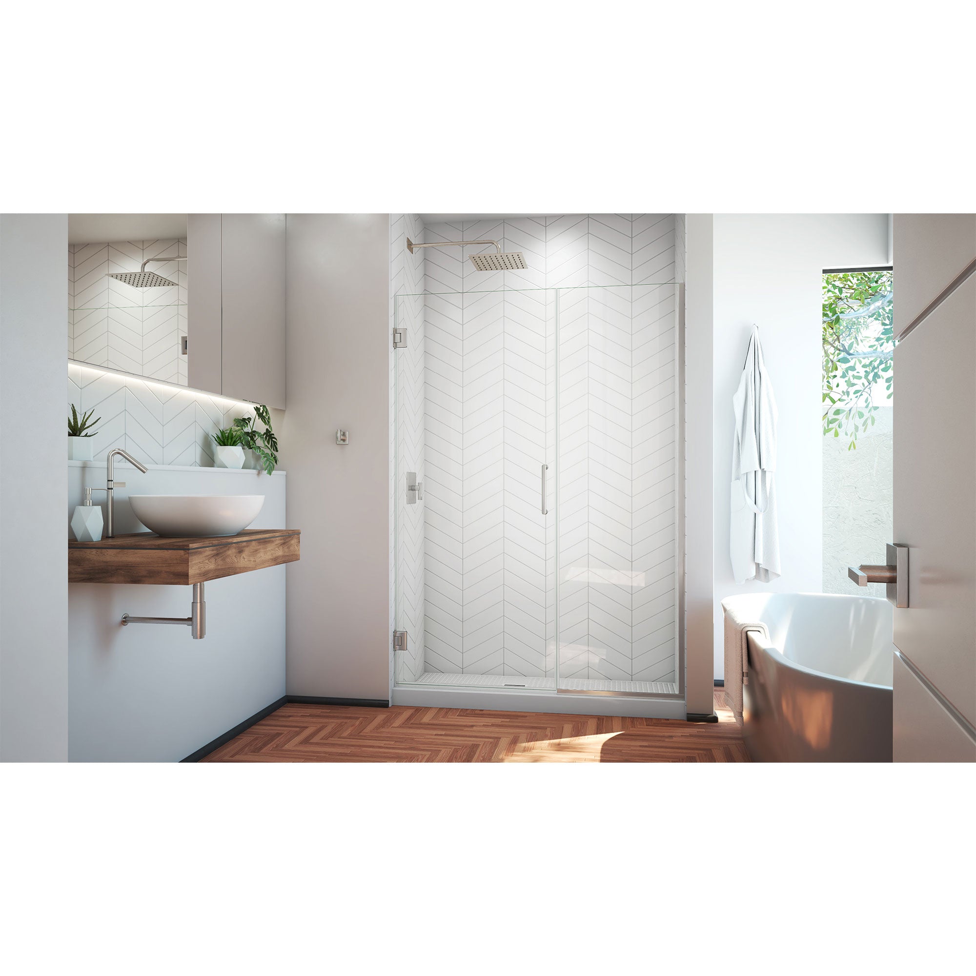 DreamLine Unidoor Plus 49.5-50" W Shower Door