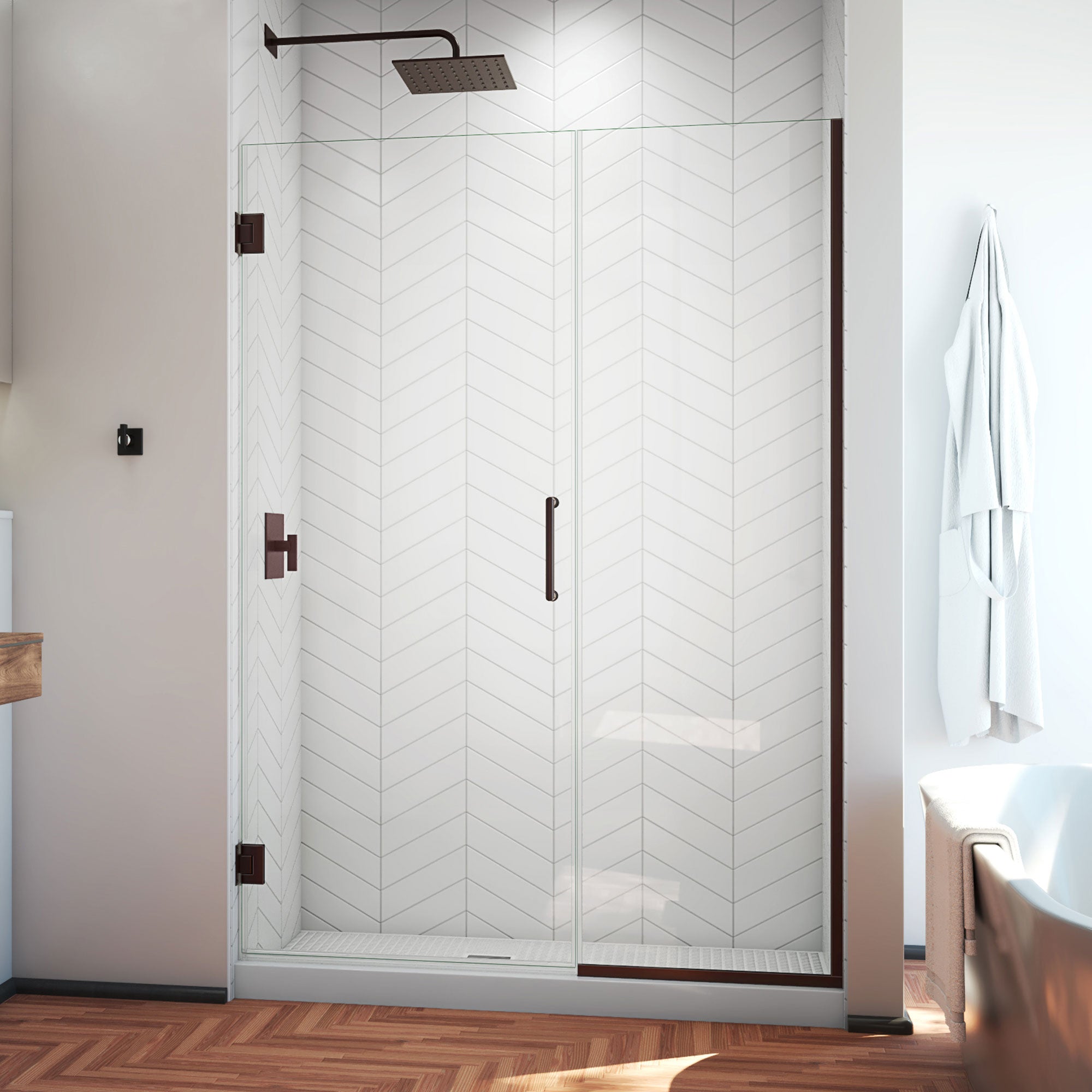DreamLine Unidoor Plus 51.5-52" W Shower Door