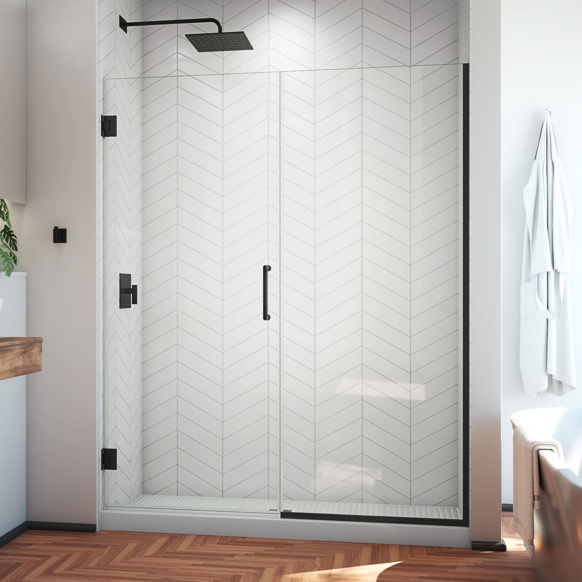 DreamLine Unidoor Plus 60.5-61" W Shower Door