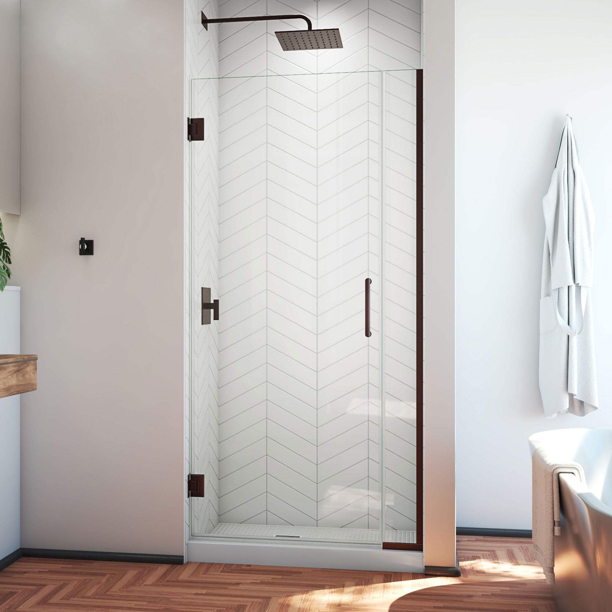 DreamLine Unidoor Plus 33.5-34" W Shower Door
