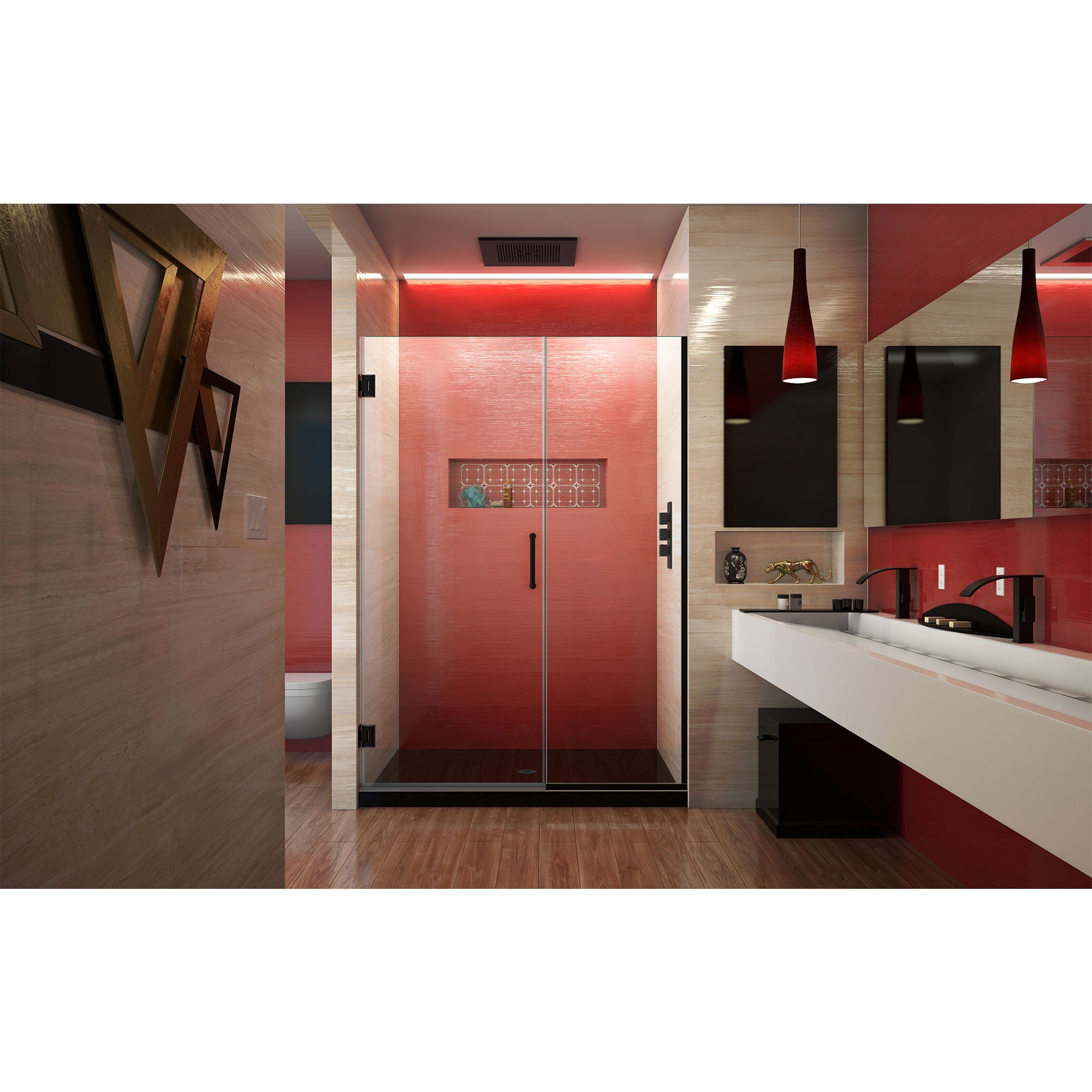 DreamLine Unidoor Plus 52.5-53" W Shower Door
