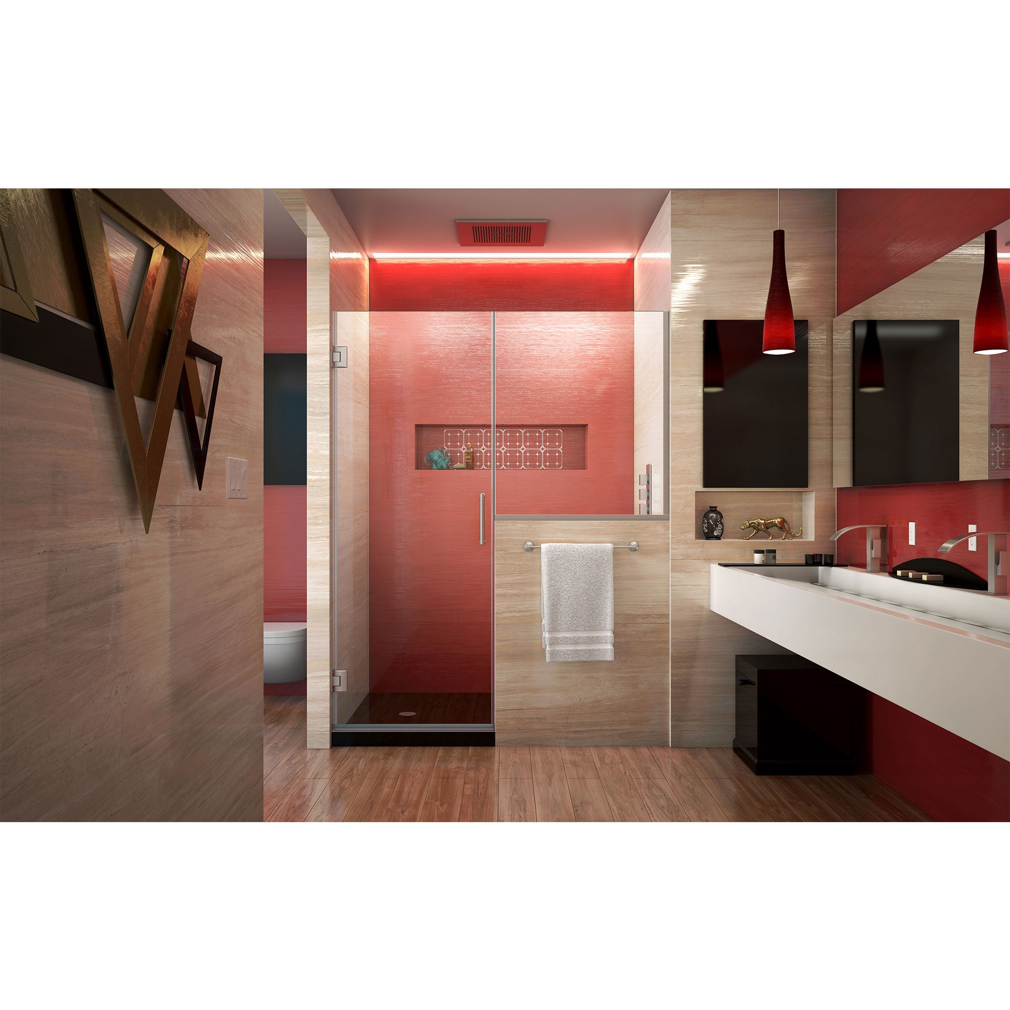 DreamLine Unidoor Plus 65-65.5" W Shower Door