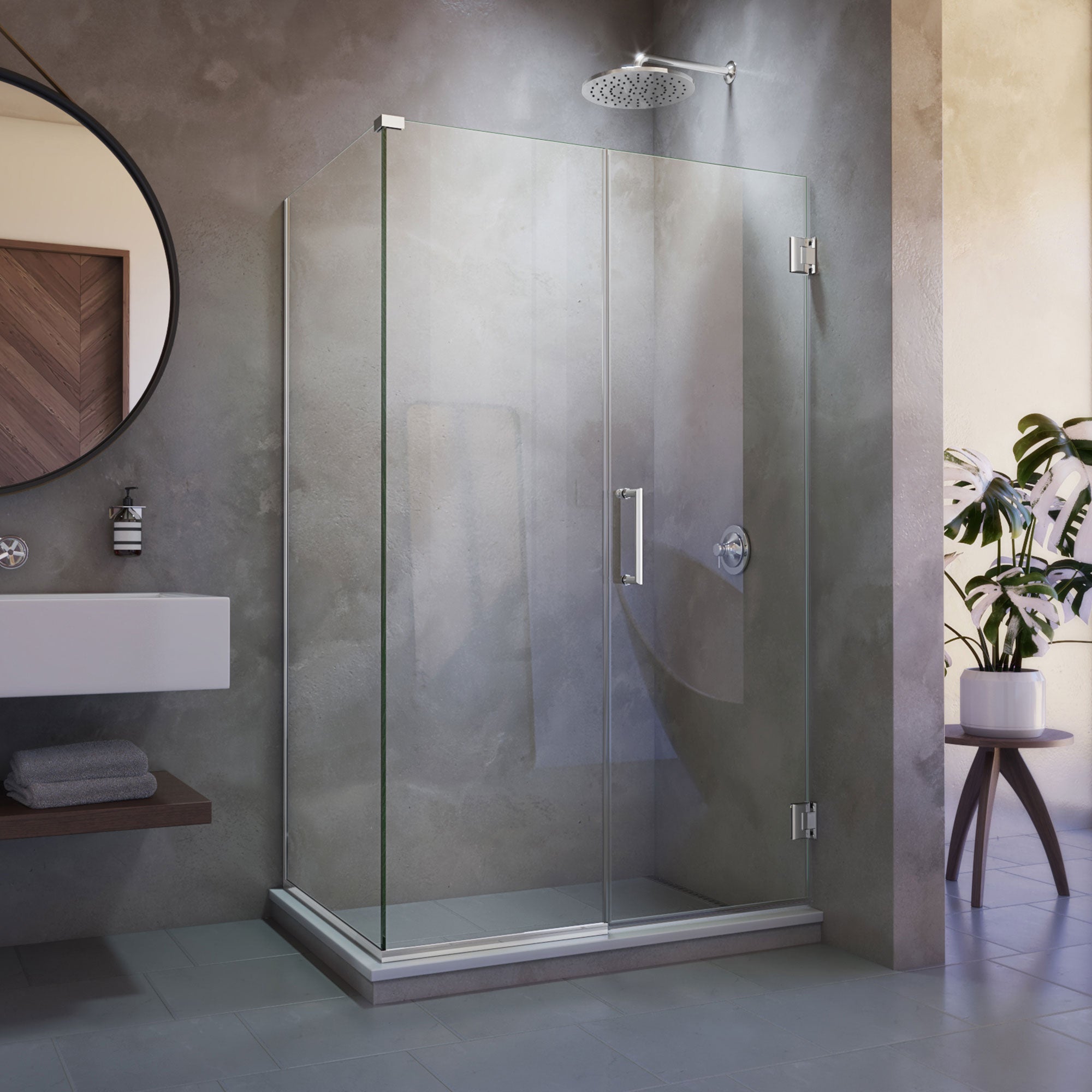 DreamLine Unidoor Plus 53.5" W Shower Enclosure