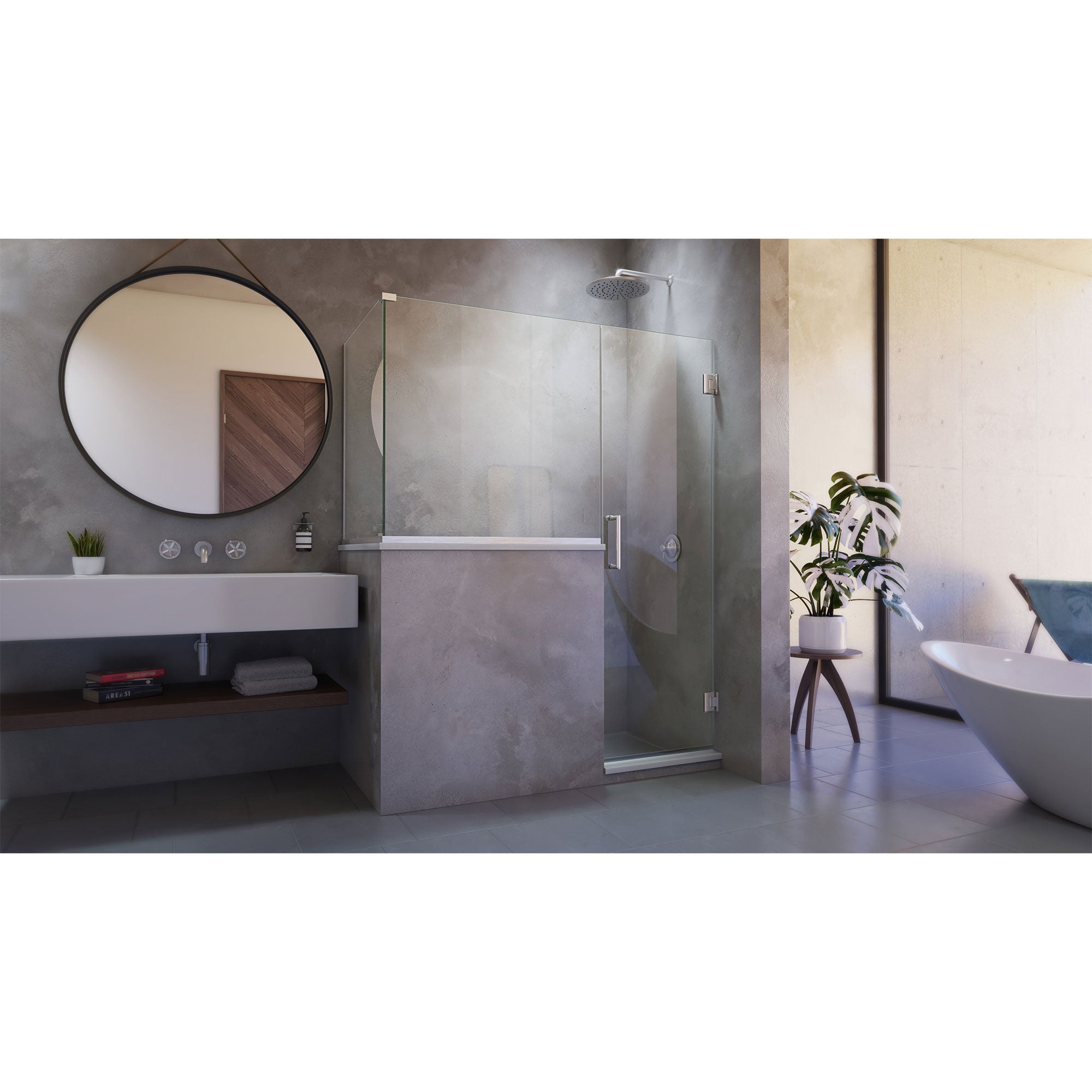 DreamLine Unidoor Plus 54" W Shower Enclosure