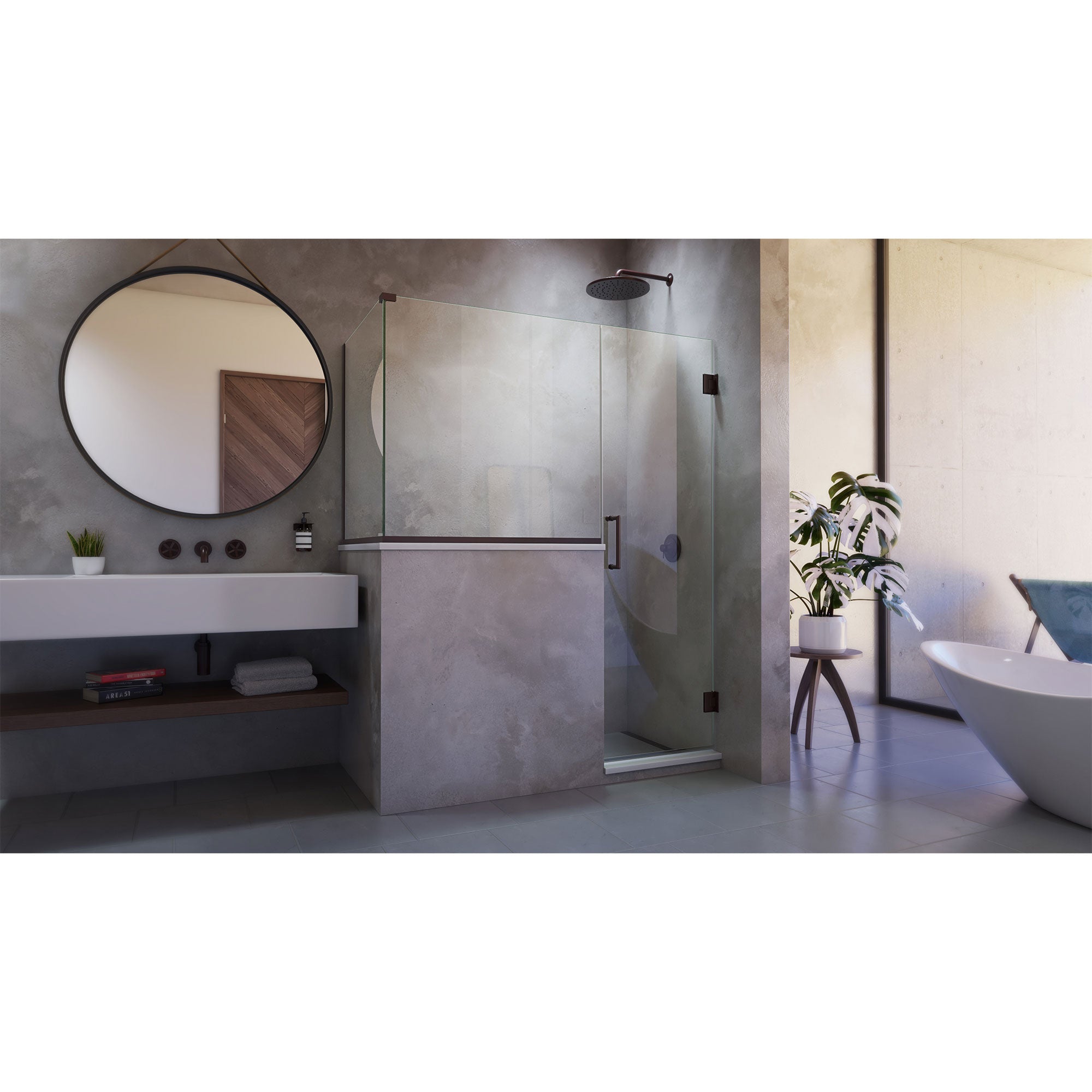 DreamLine Unidoor Plus 54" W Shower Enclosure