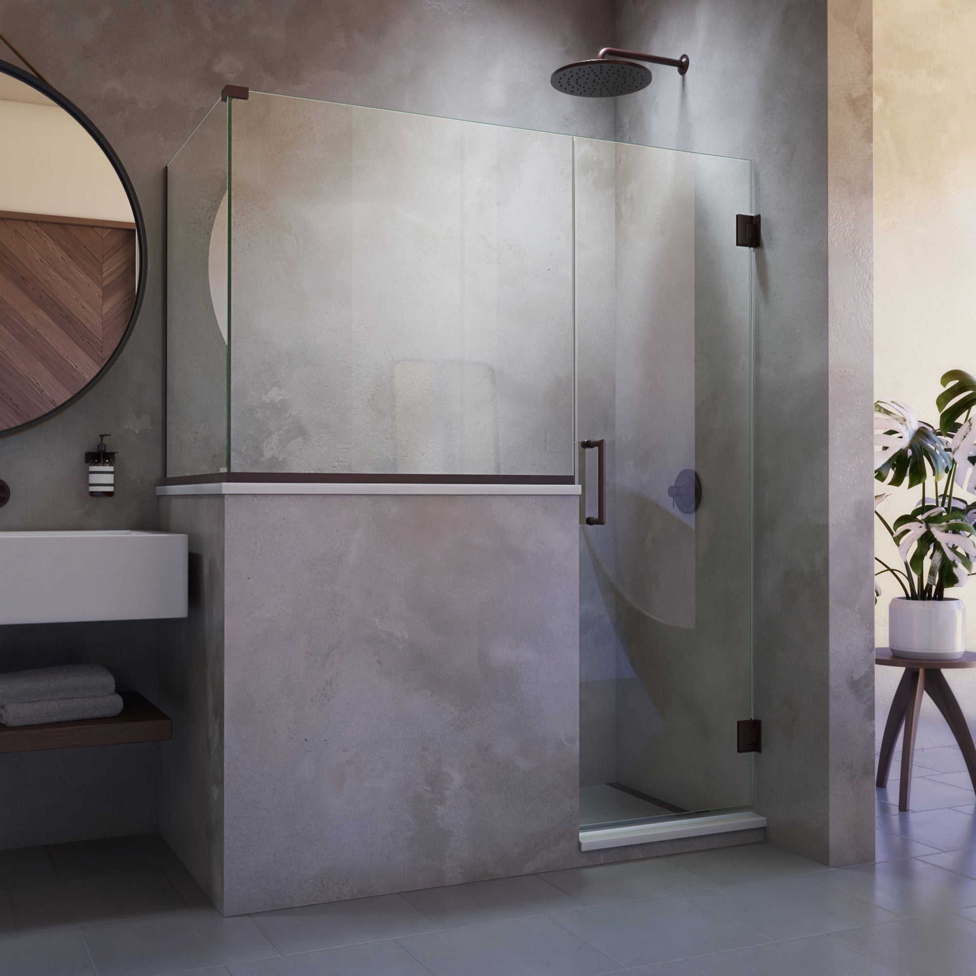 DreamLine Unidoor Plus 54" W Shower Enclosure