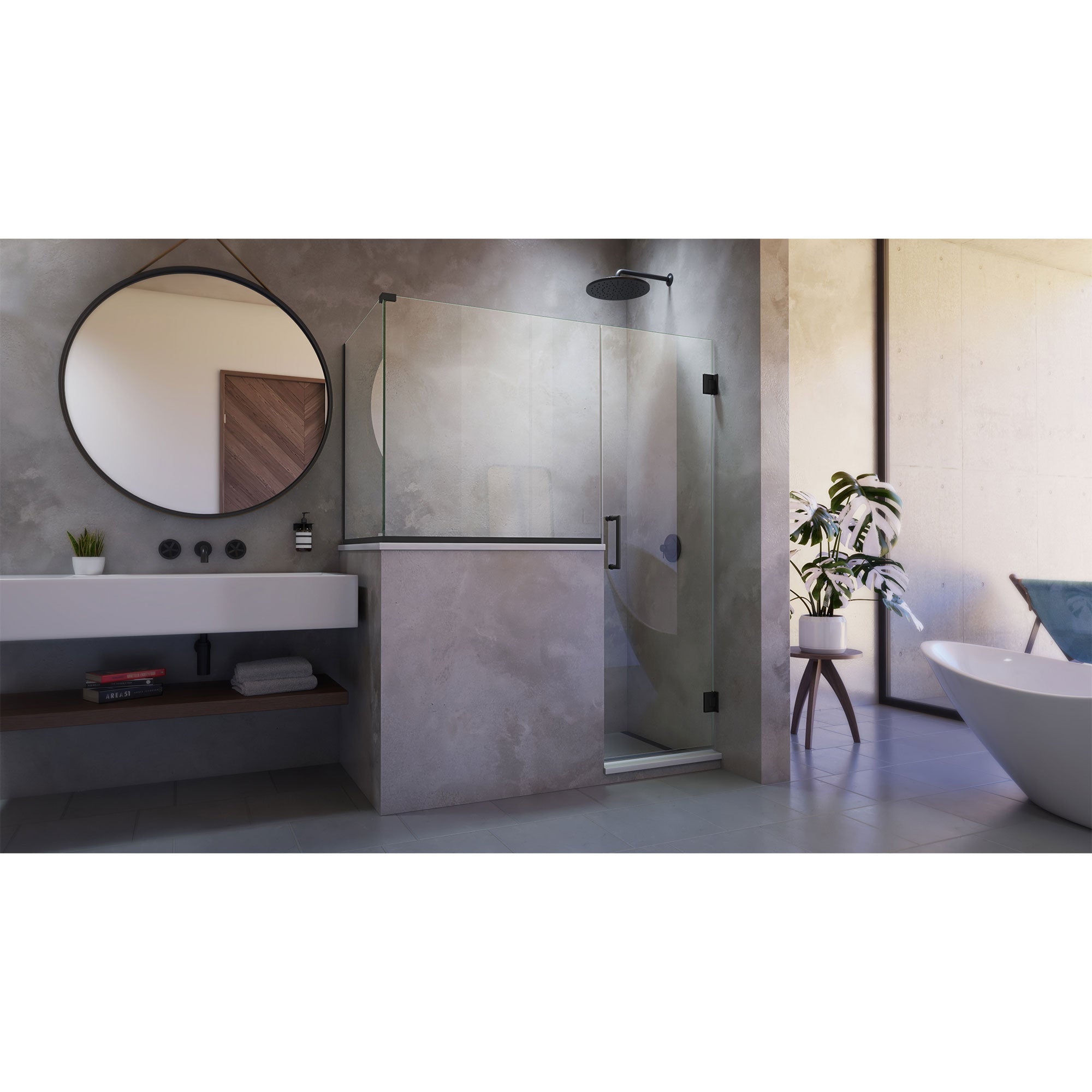 DreamLine Unidoor Plus 54" W Shower Enclosure