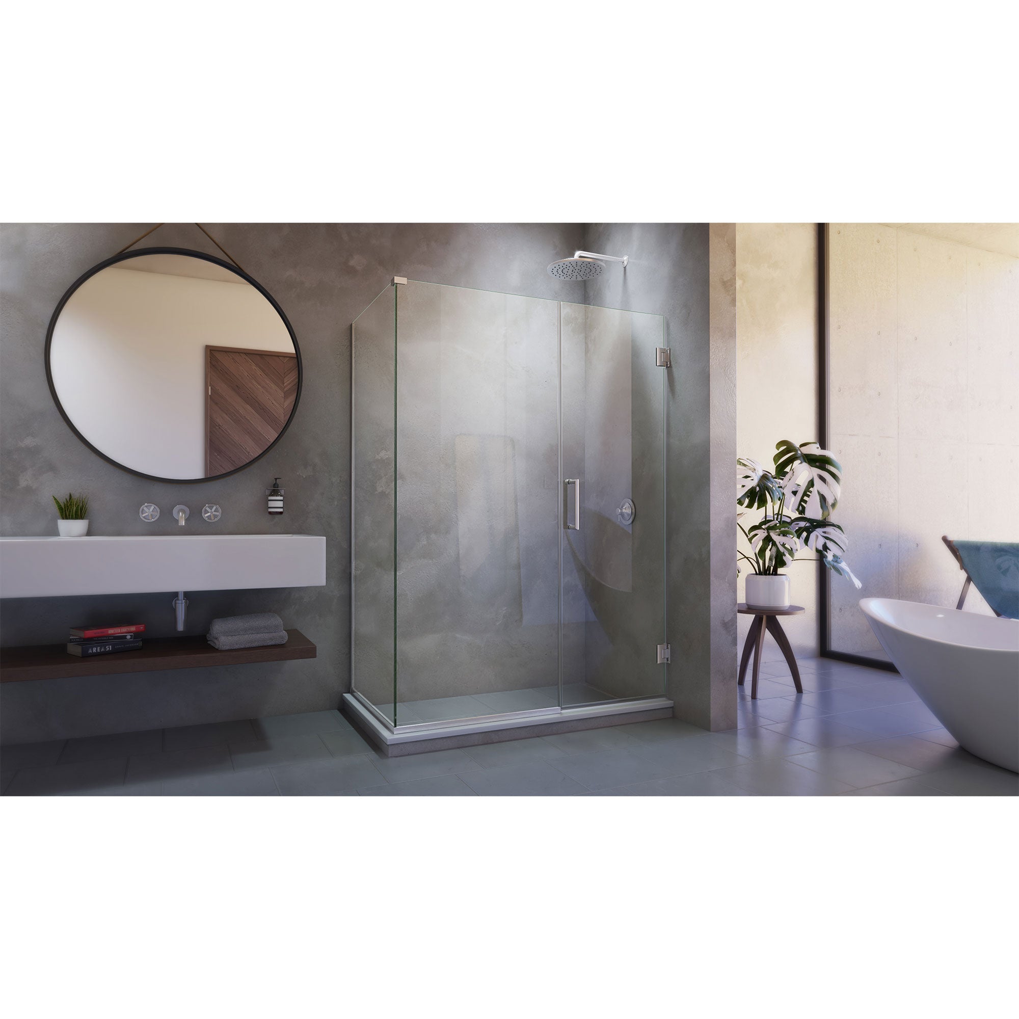 DreamLine Unidoor Plus 57" W Shower Enclosure