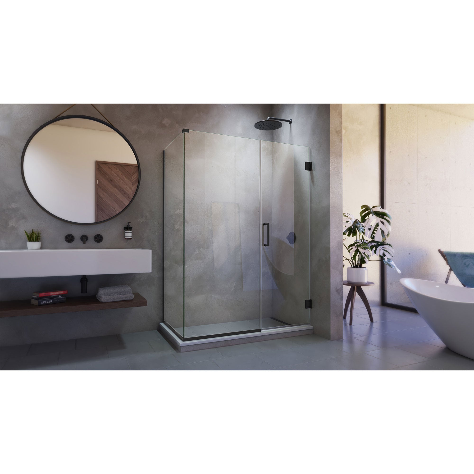 DreamLine Unidoor Plus 57" W Shower Enclosure