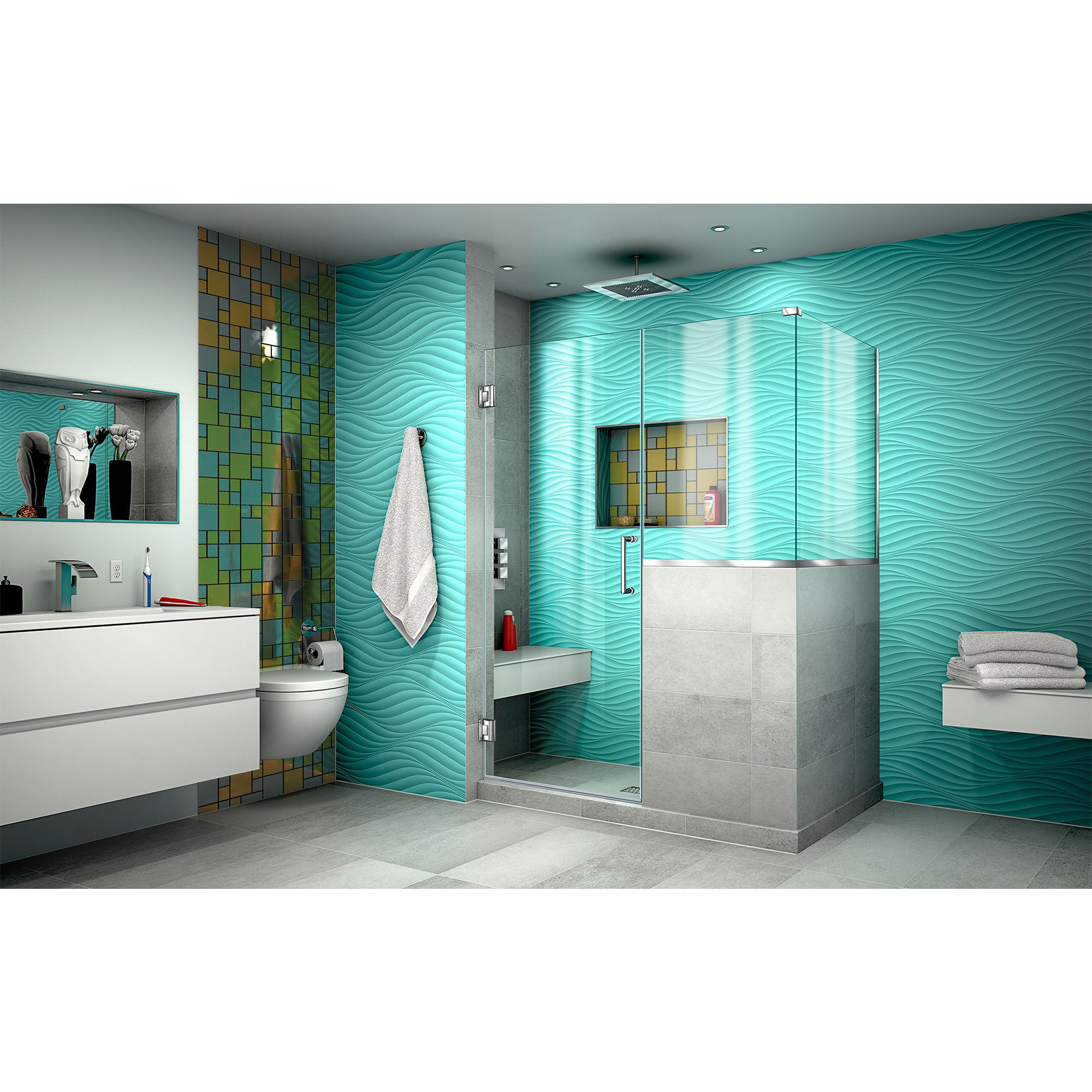 DreamLine Unidoor Plus 47" W Shower Enclosure