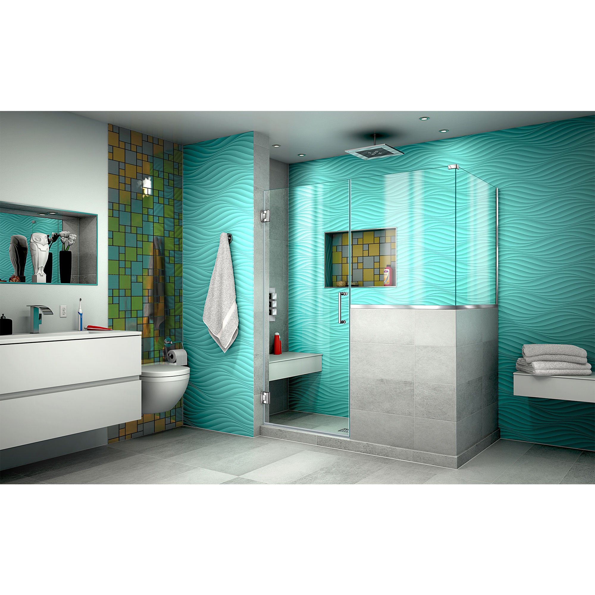 DreamLine Unidoor Plus 54" W Shower Enclosure
