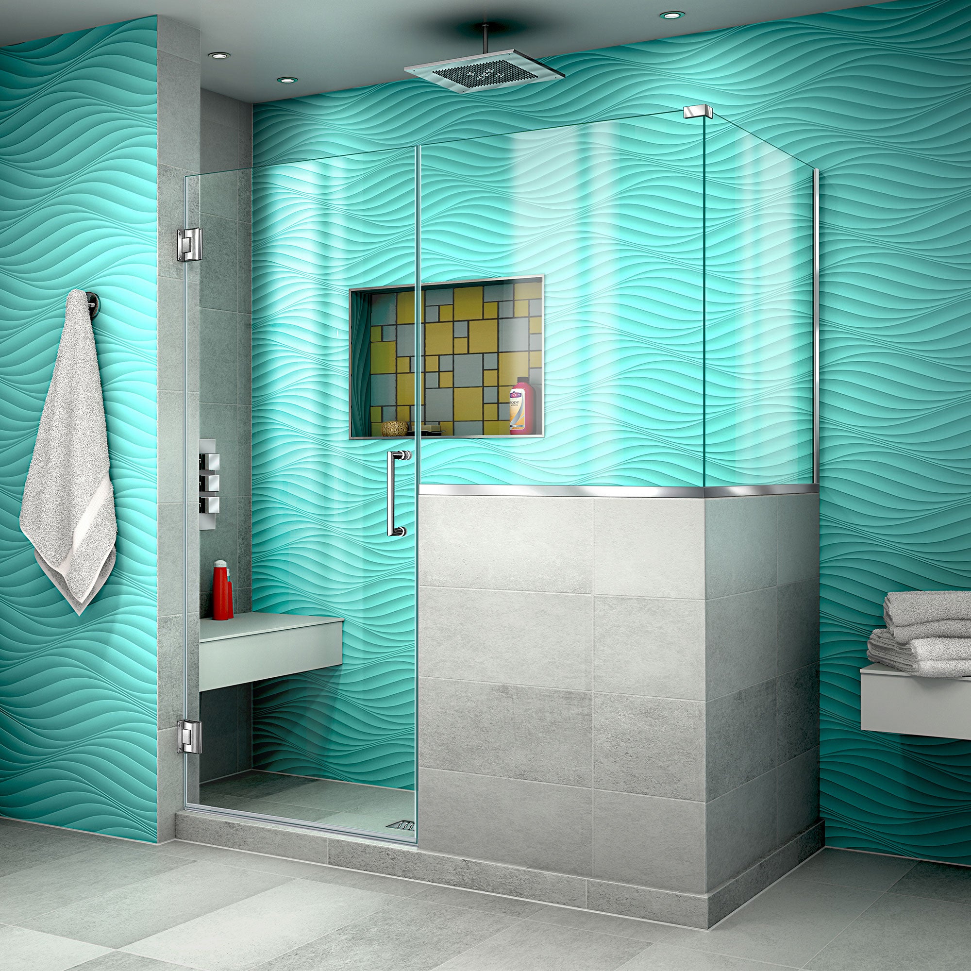 DreamLine Unidoor Plus 54" W Shower Enclosure