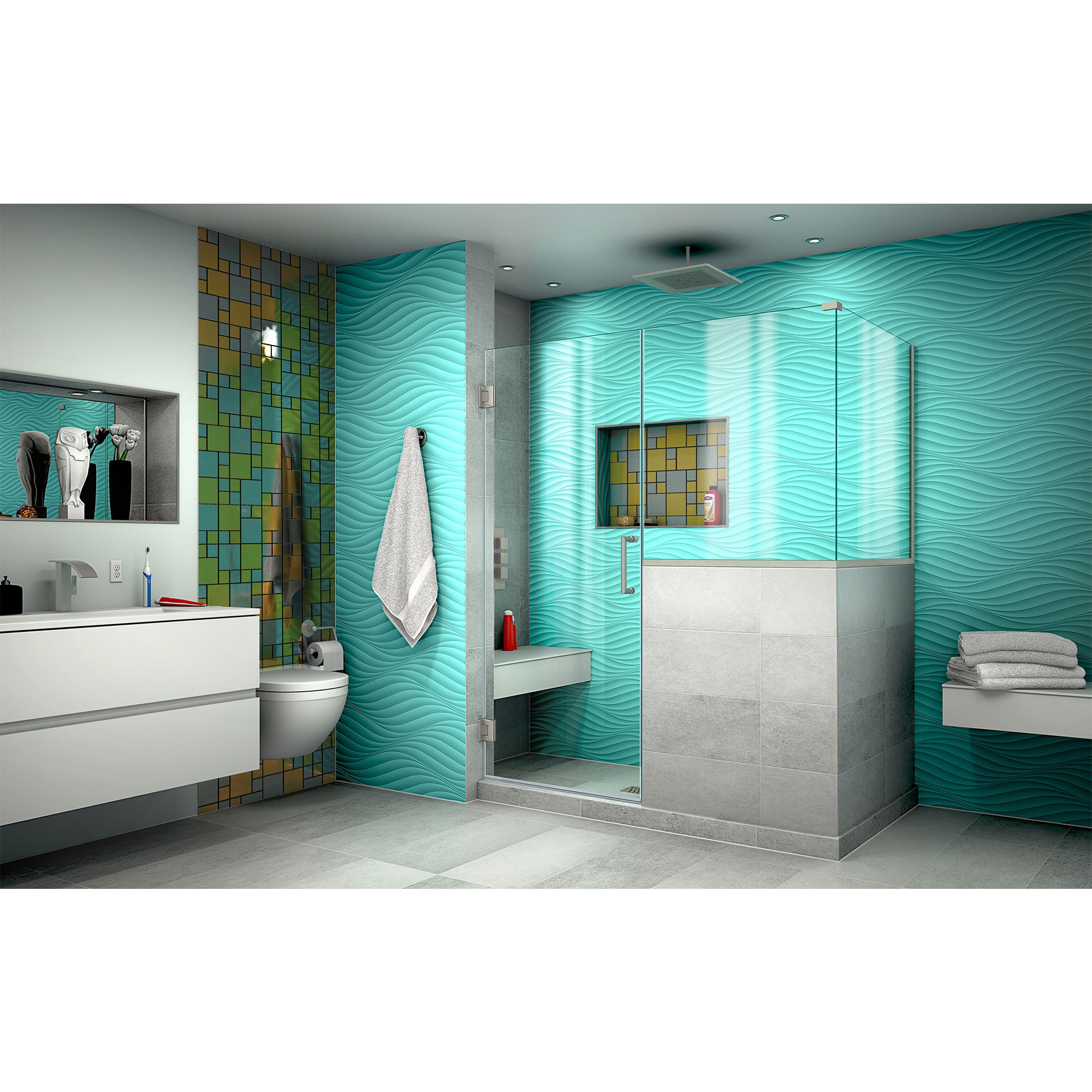 DreamLine Unidoor Plus 54" W Shower Enclosure