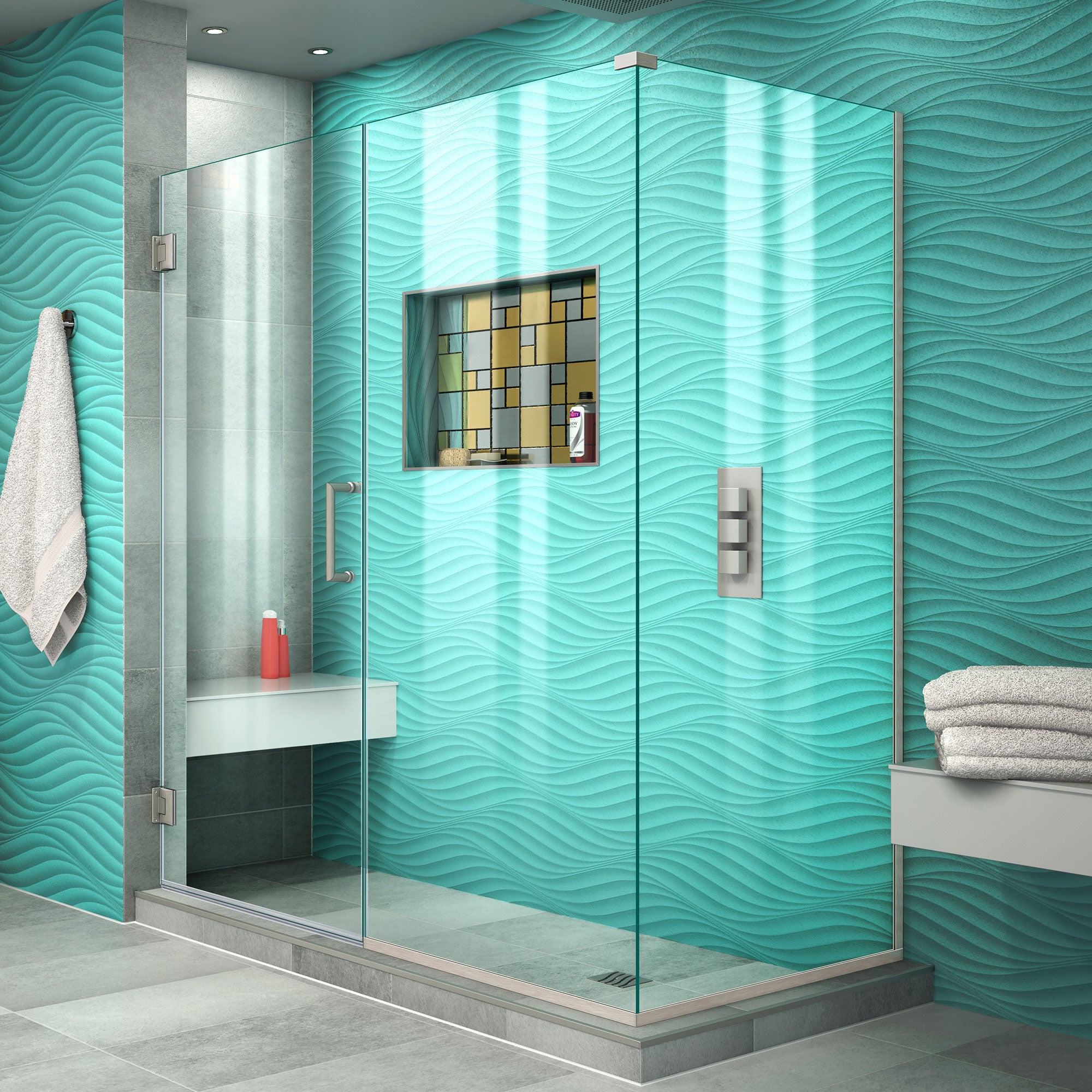DreamLine Unidoor Plus 53.5" W Shower Enclosure