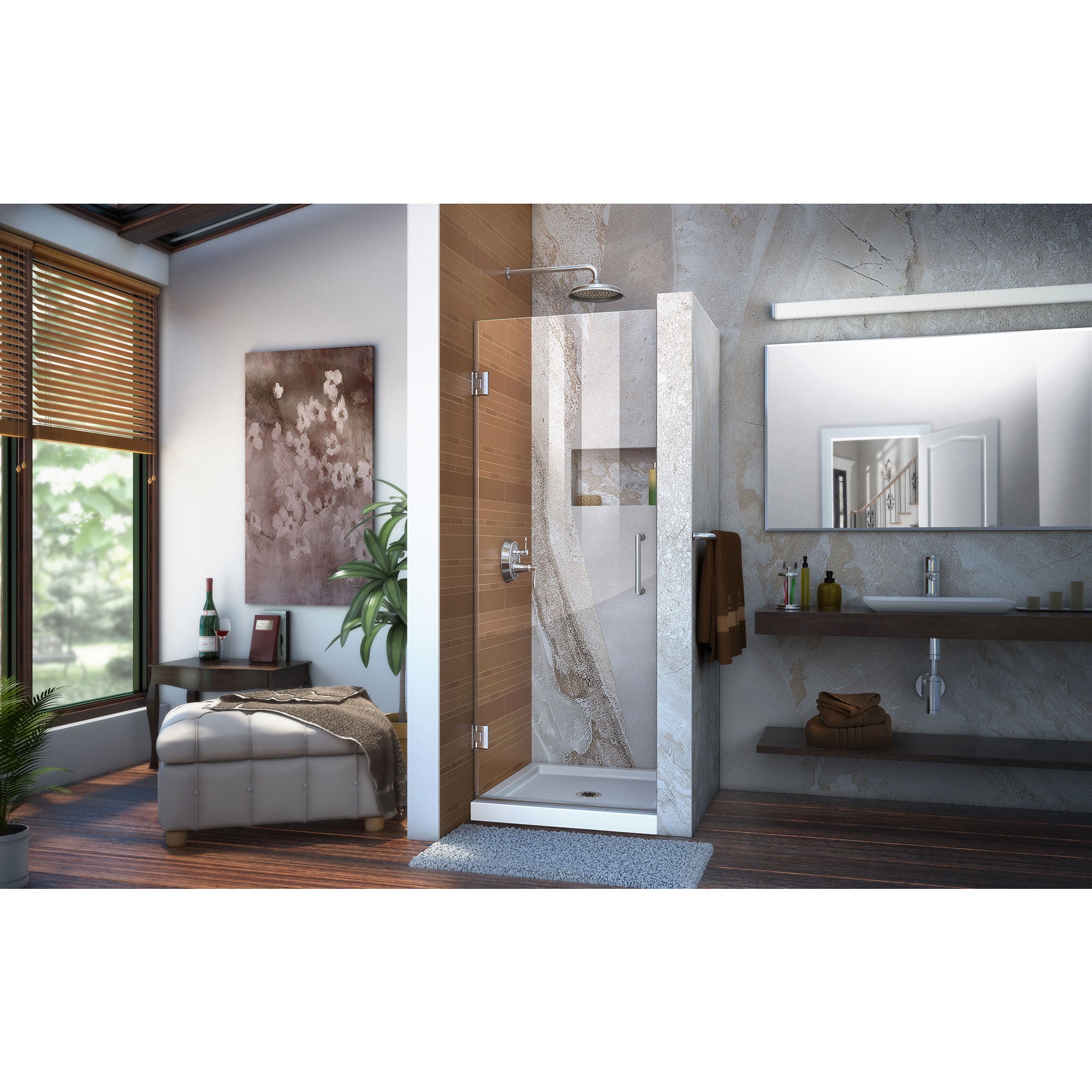DreamLine Unidoor 25" W Shower Door