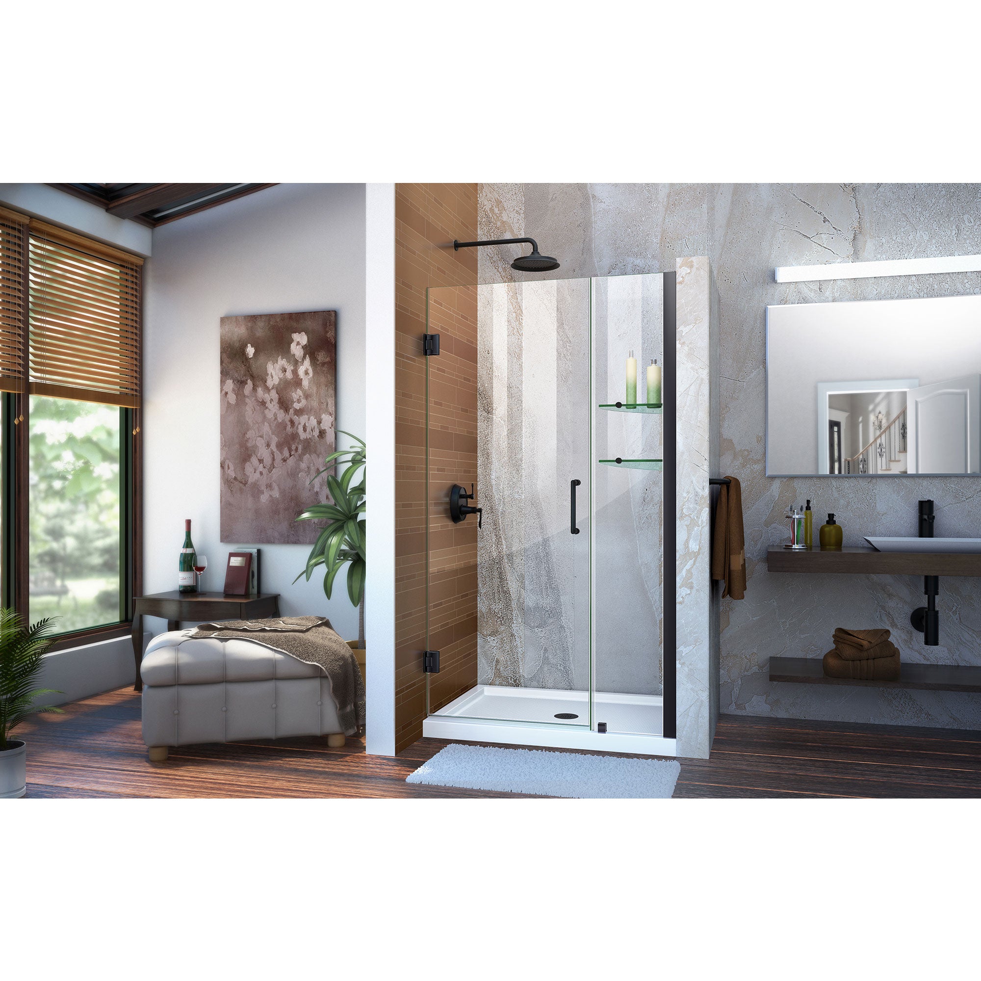 DreamLine Unidoor 35-36" W Shower Door
