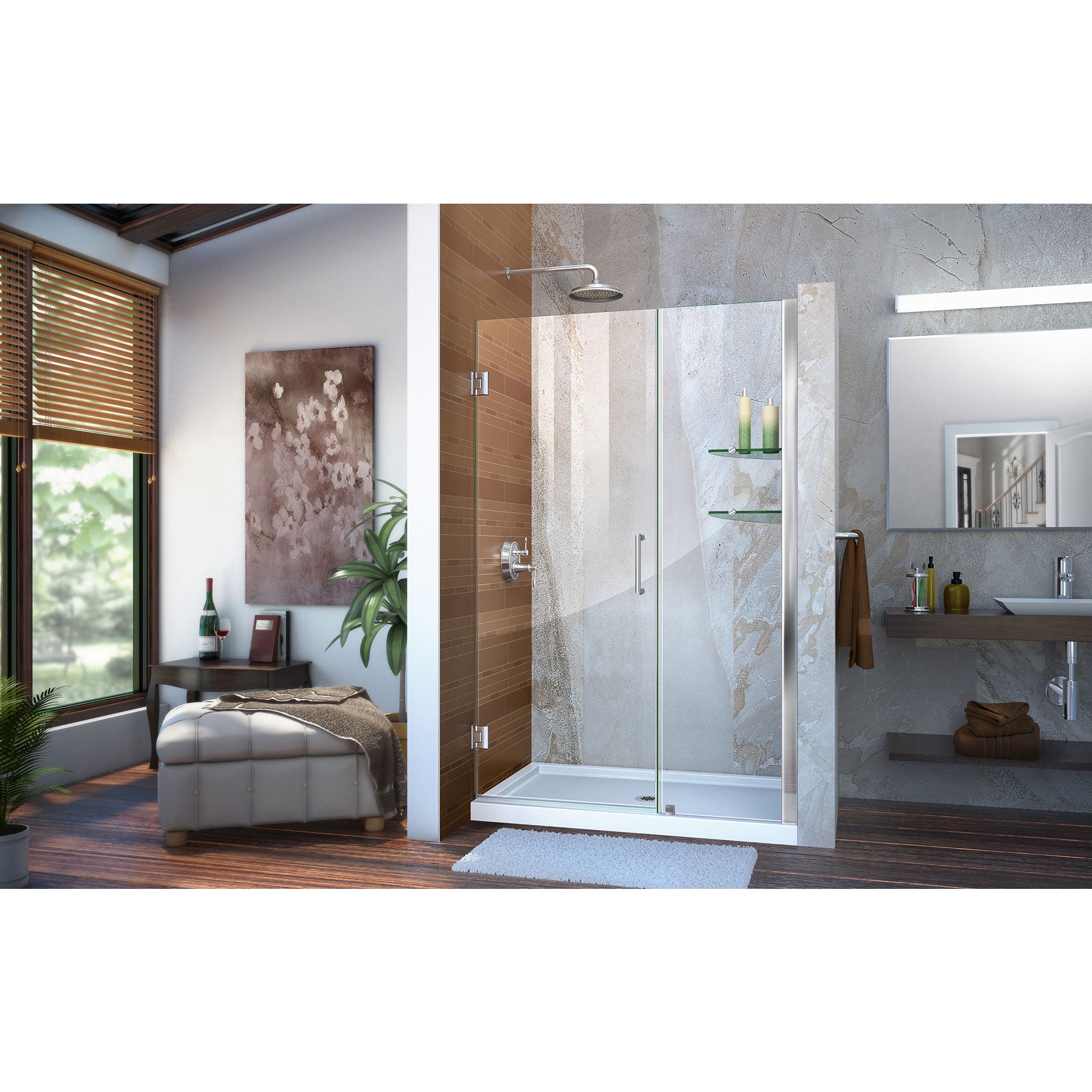 DreamLine Unidoor 46-47" W Shower Door