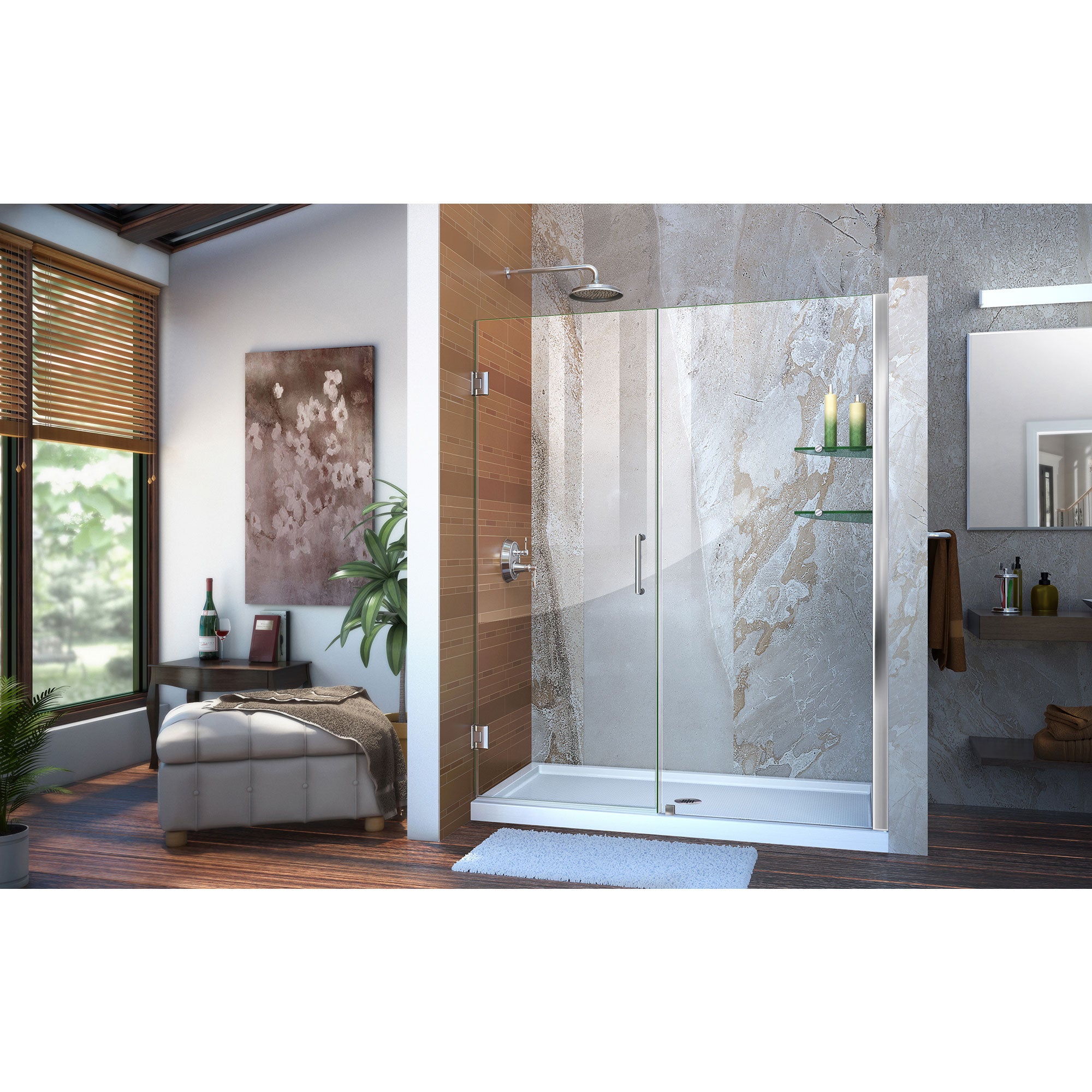 DreamLine Unidoor 60-61" W Shower Door