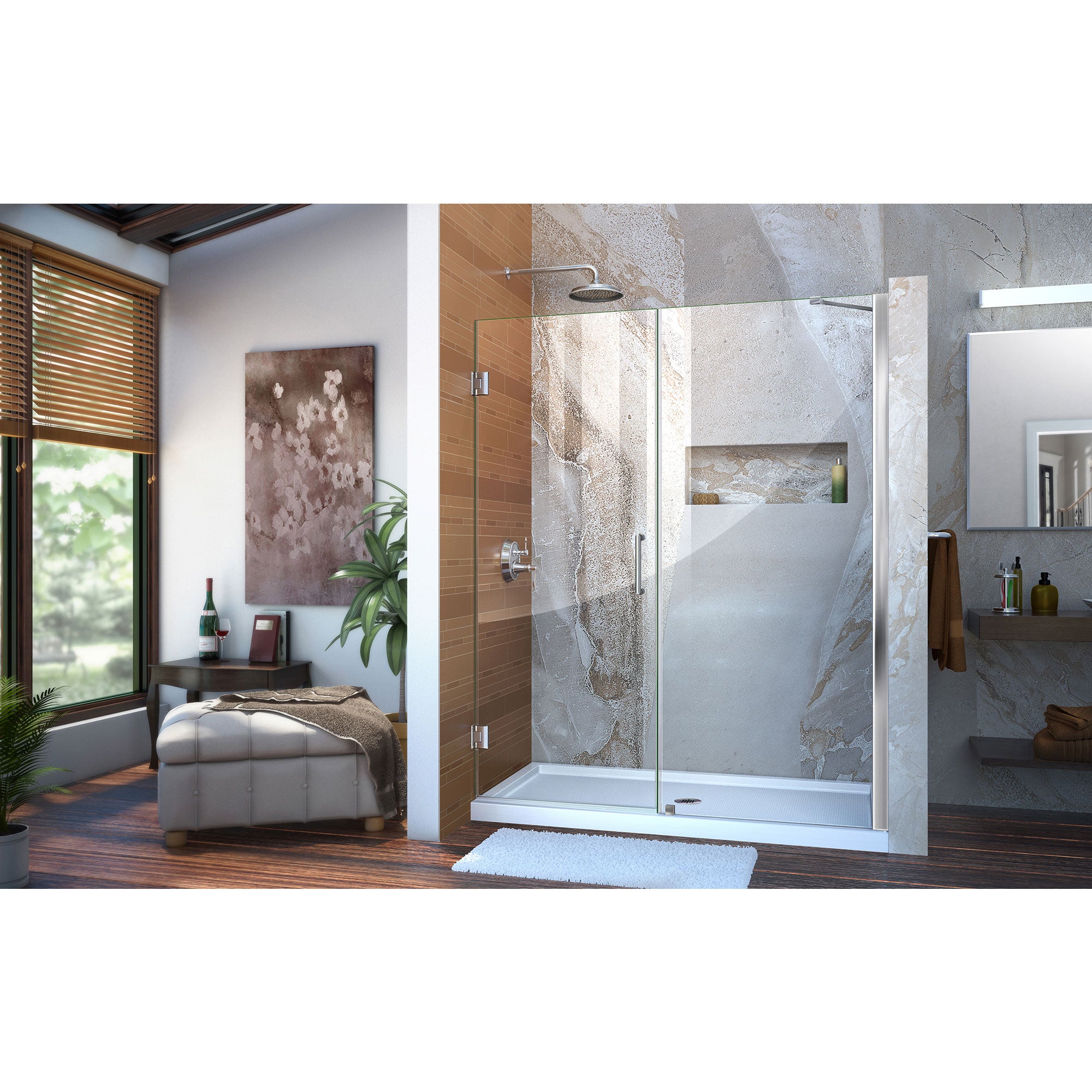 DreamLine Unidoor 58-59" W Shower Door