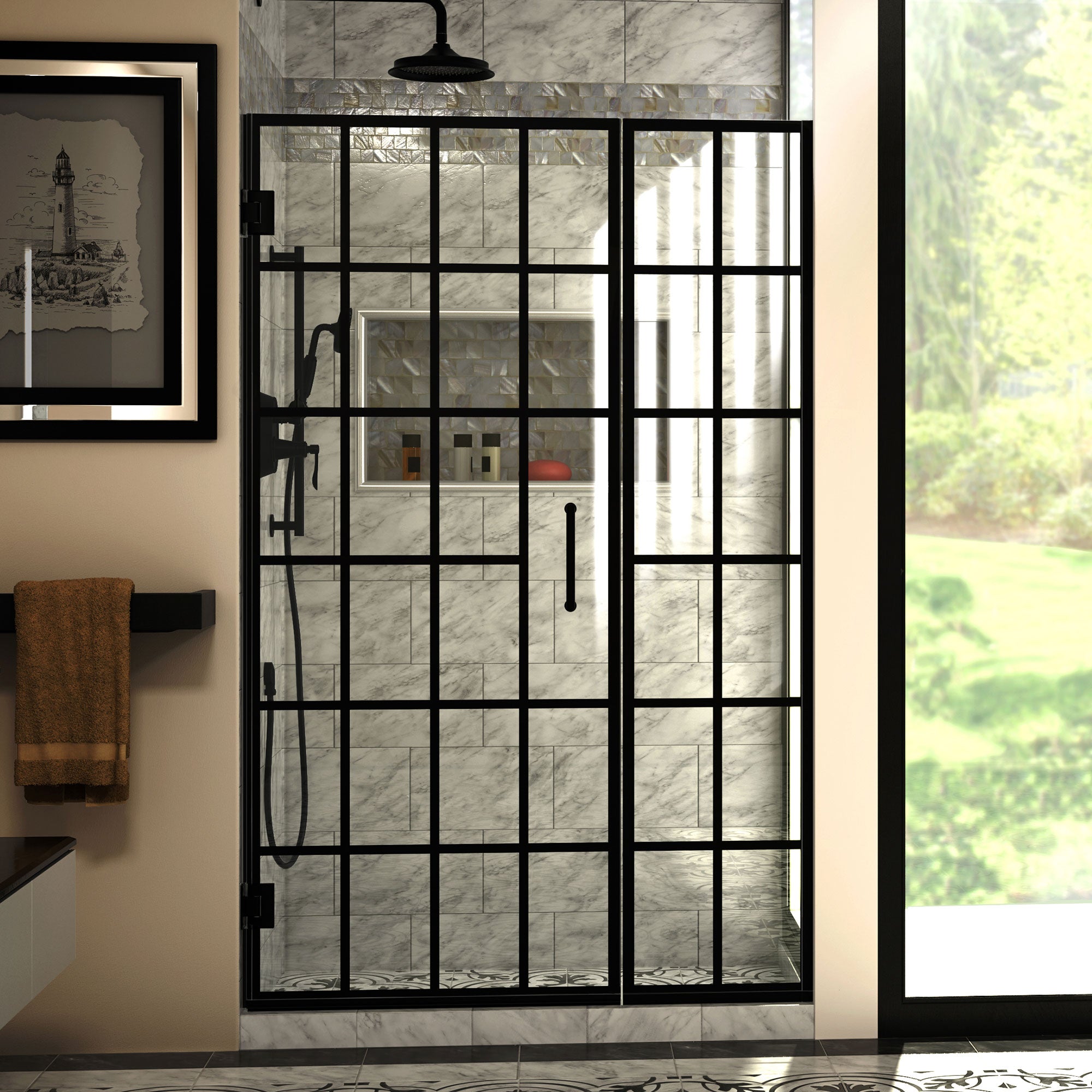 DreamLine Unidoor Toulon 46-46.5" W Shower Door