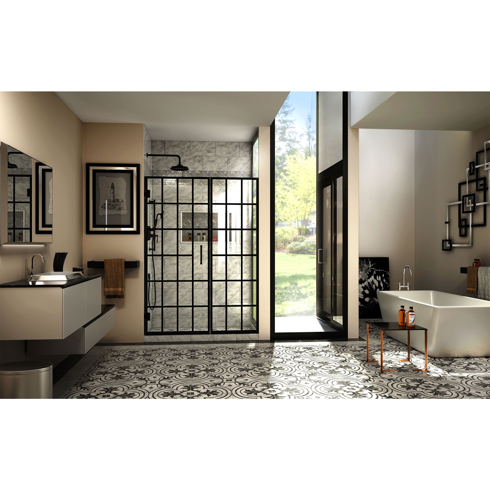 DreamLine Unidoor Toulon 52-52.5" W Shower Door