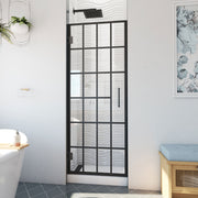 DreamLine Unidoor Toulon 28 inch W x 72 inch H Frameless Hinged Shower Door