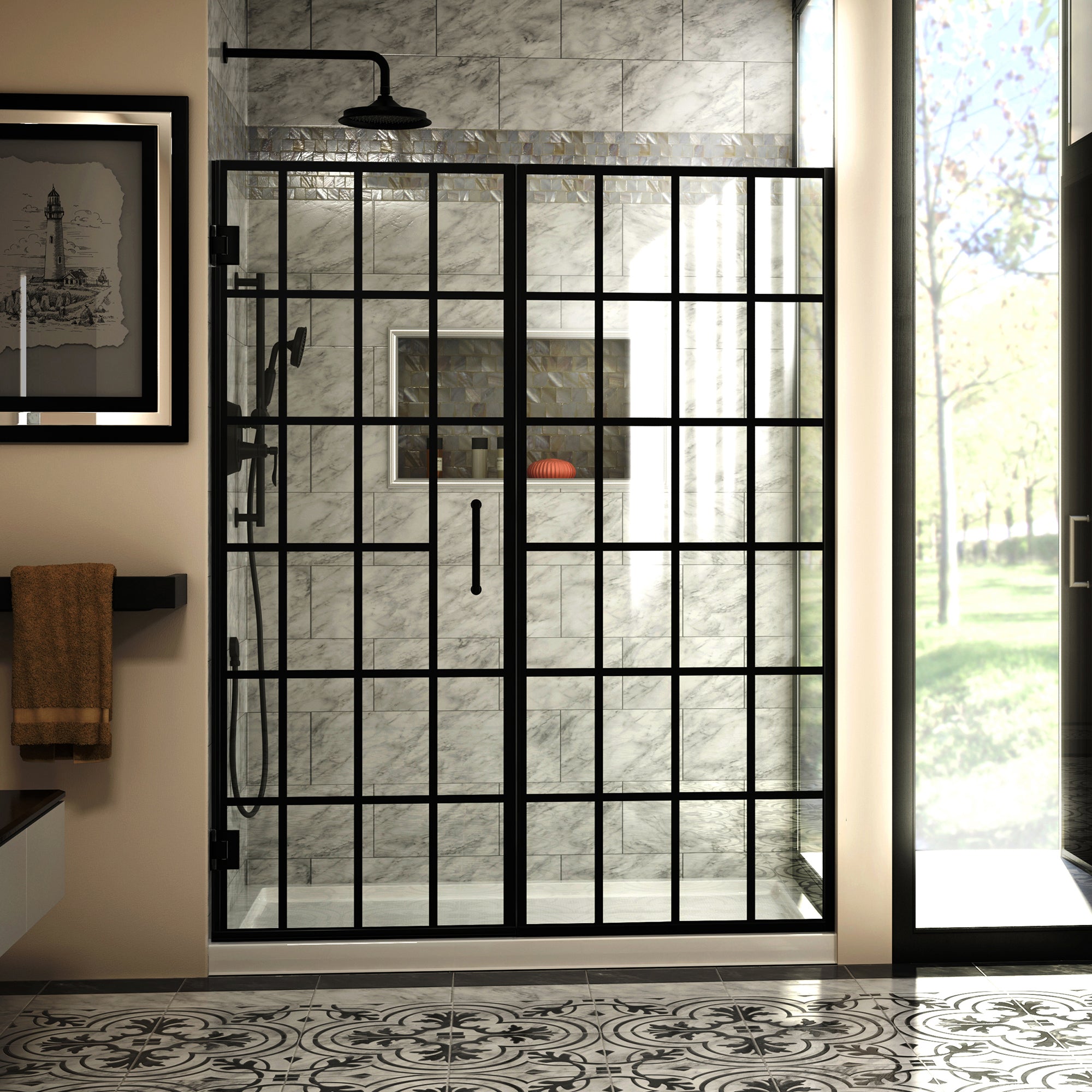 DreamLine Unidoor Toulon 58-58.5" W Shower Door