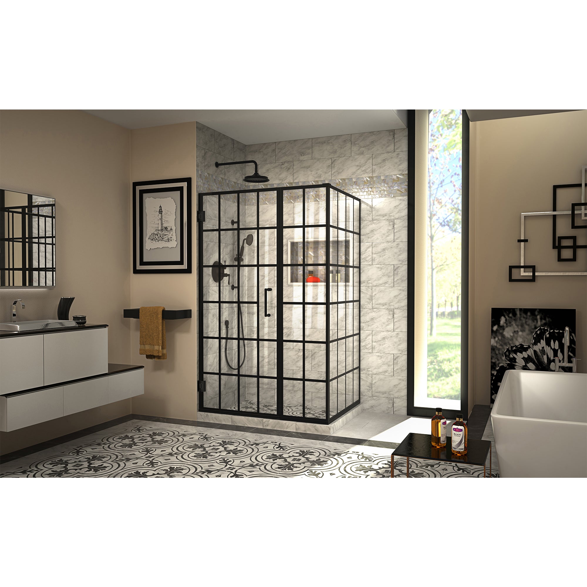 DreamLine Unidoor Toulon 45.88" W Shower Enclosure