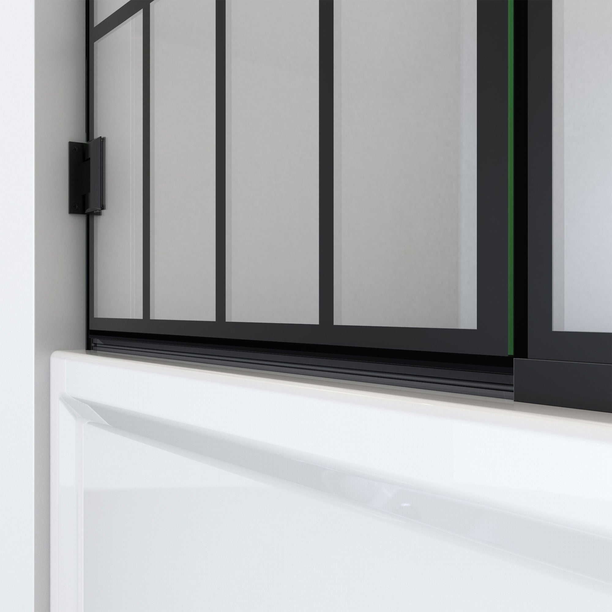 DreamLine Unidoor Toulon 58 - 58 1/2 inch W x 58 inch H Frameless Hinged Tub Door