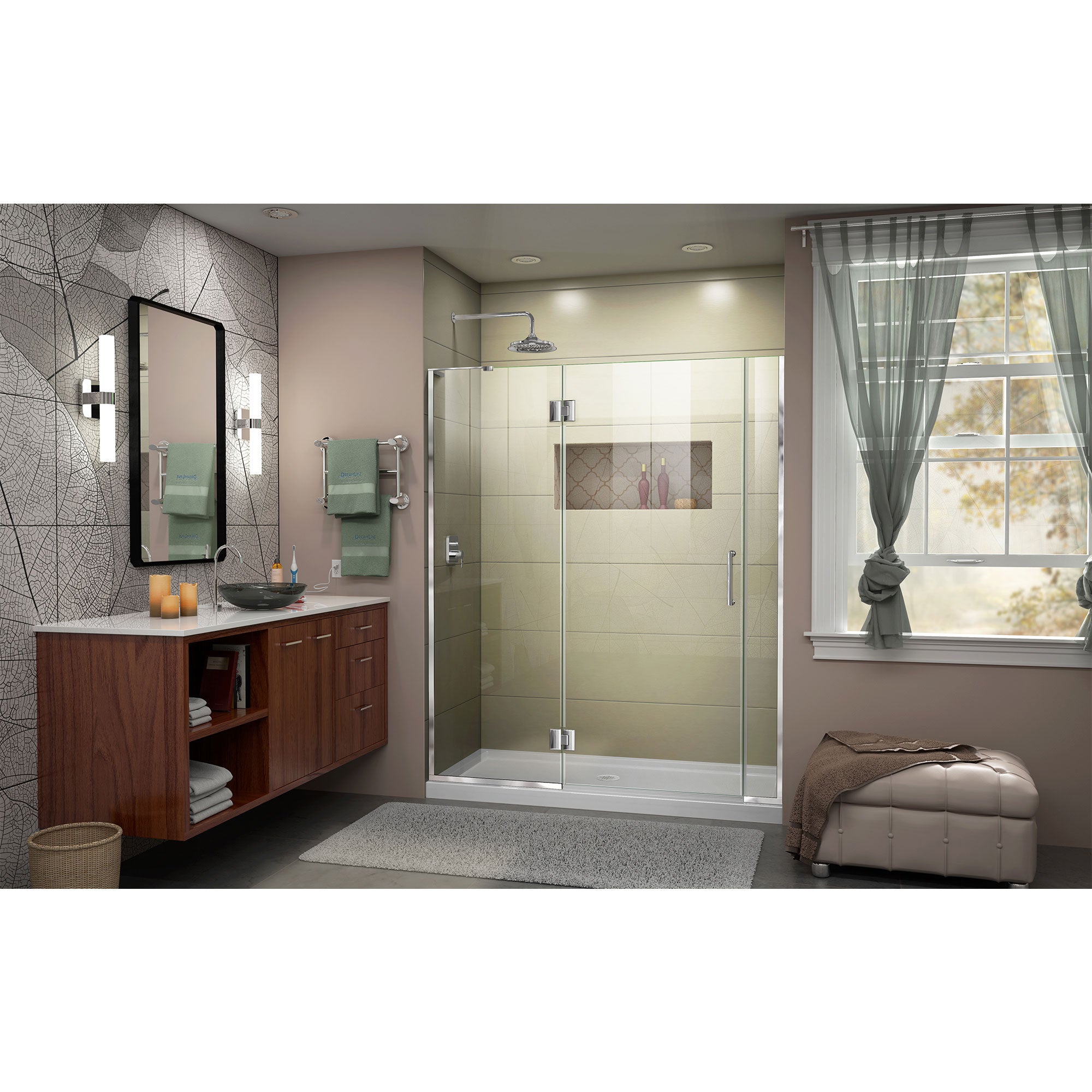 DreamLine Unidoor-X 57-57.5" W Shower Door