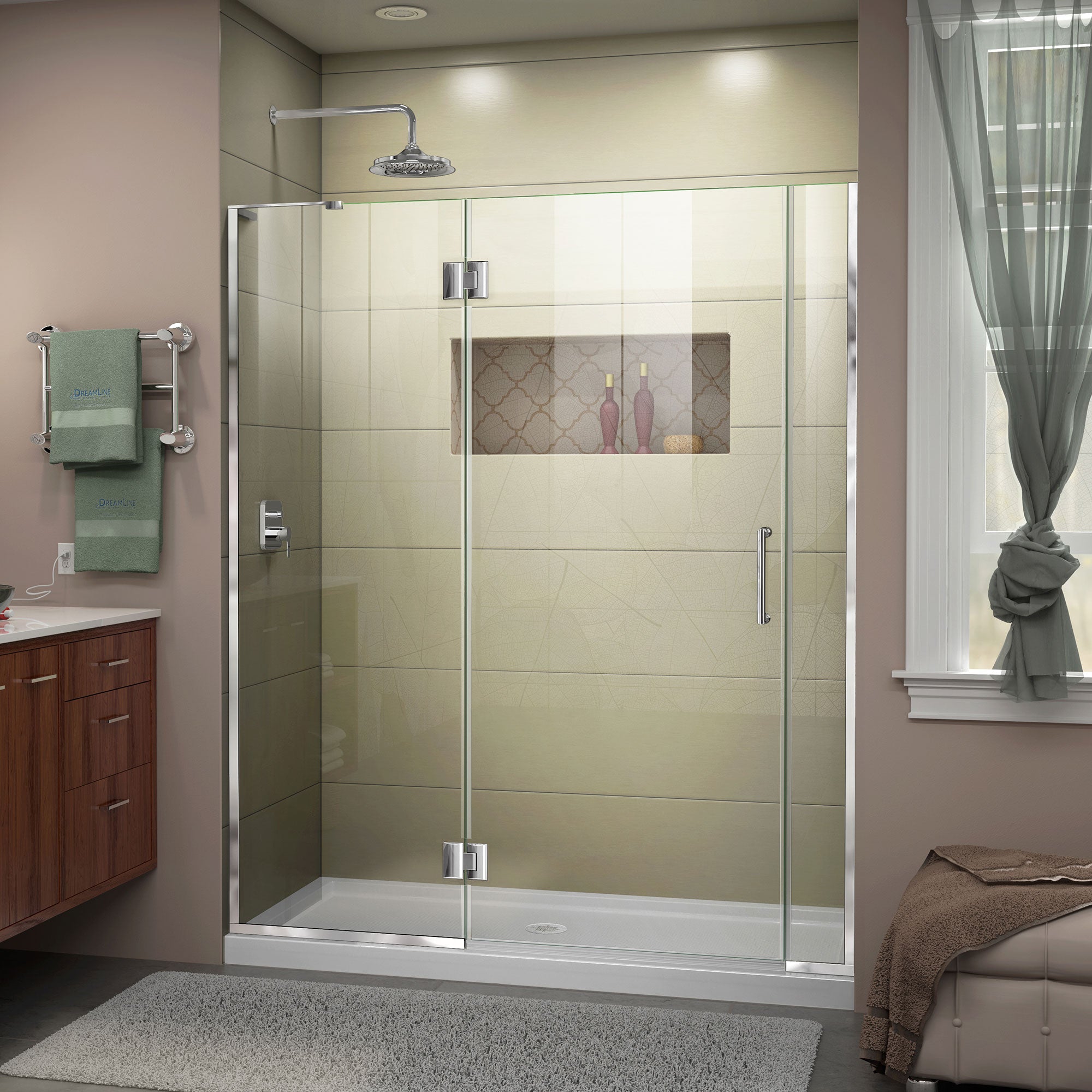 DreamLine Unidoor-X 54.5-55" W Shower Door