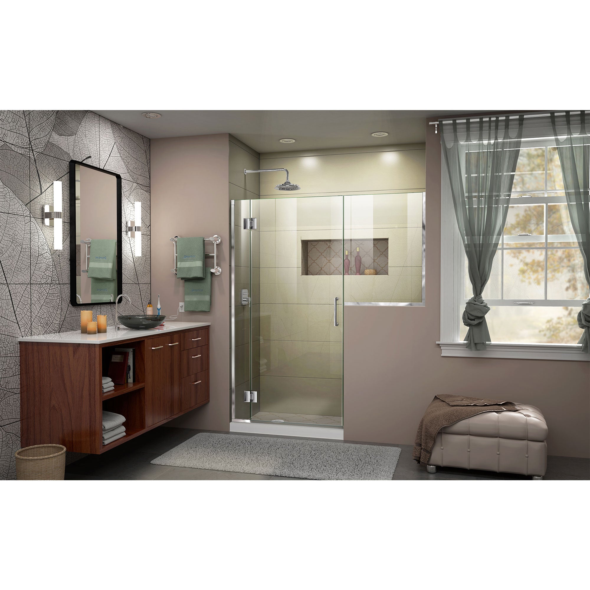 DreamLine Unidoor-X 55-55.5" W Shower Door