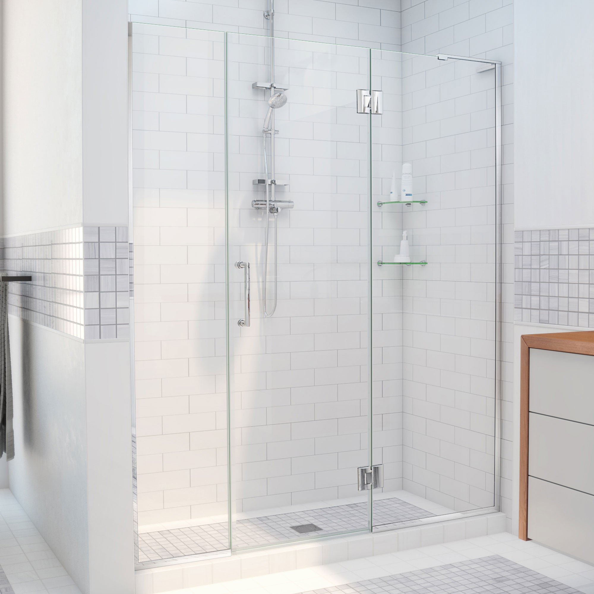 DreamLine Unidoor-X 62.5-63" W Shower Door