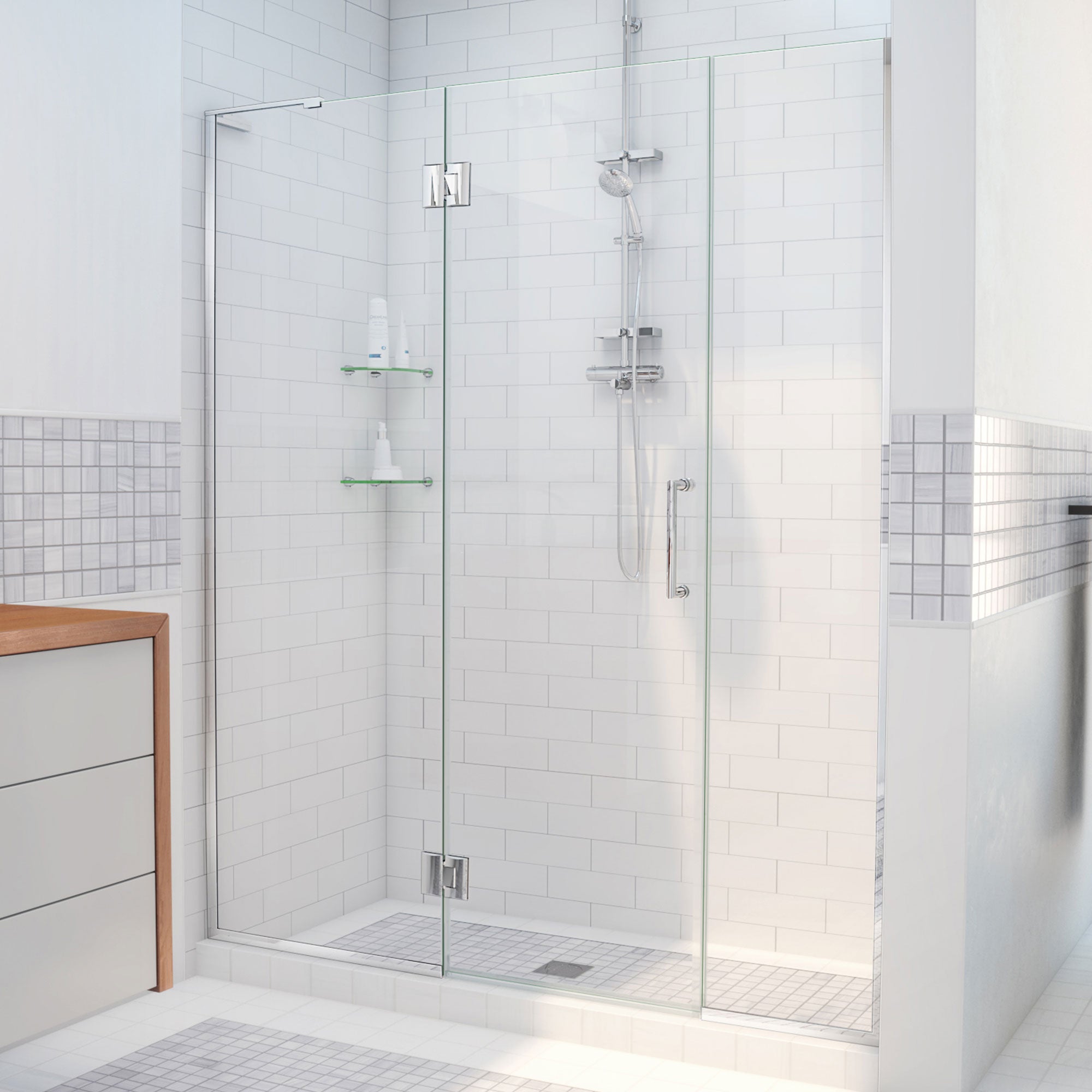 DreamLine Unidoor-X 48.5-49" W Shower Door - Black